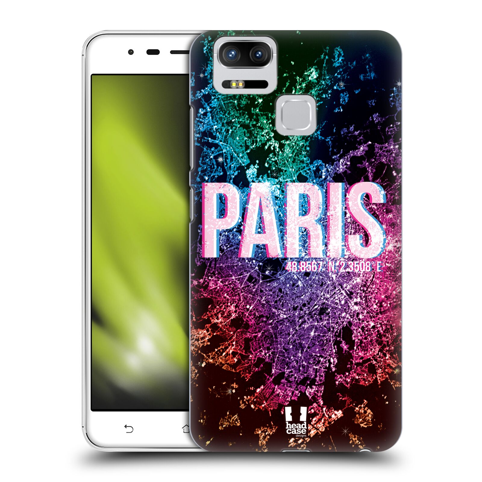 HEAD CASE plastový obal na mobil Asus Zenfone 3 Zoom ZE553KL vzor Světla známých měst, Satelitní snímky FRANCIE, PAŘÍŽ