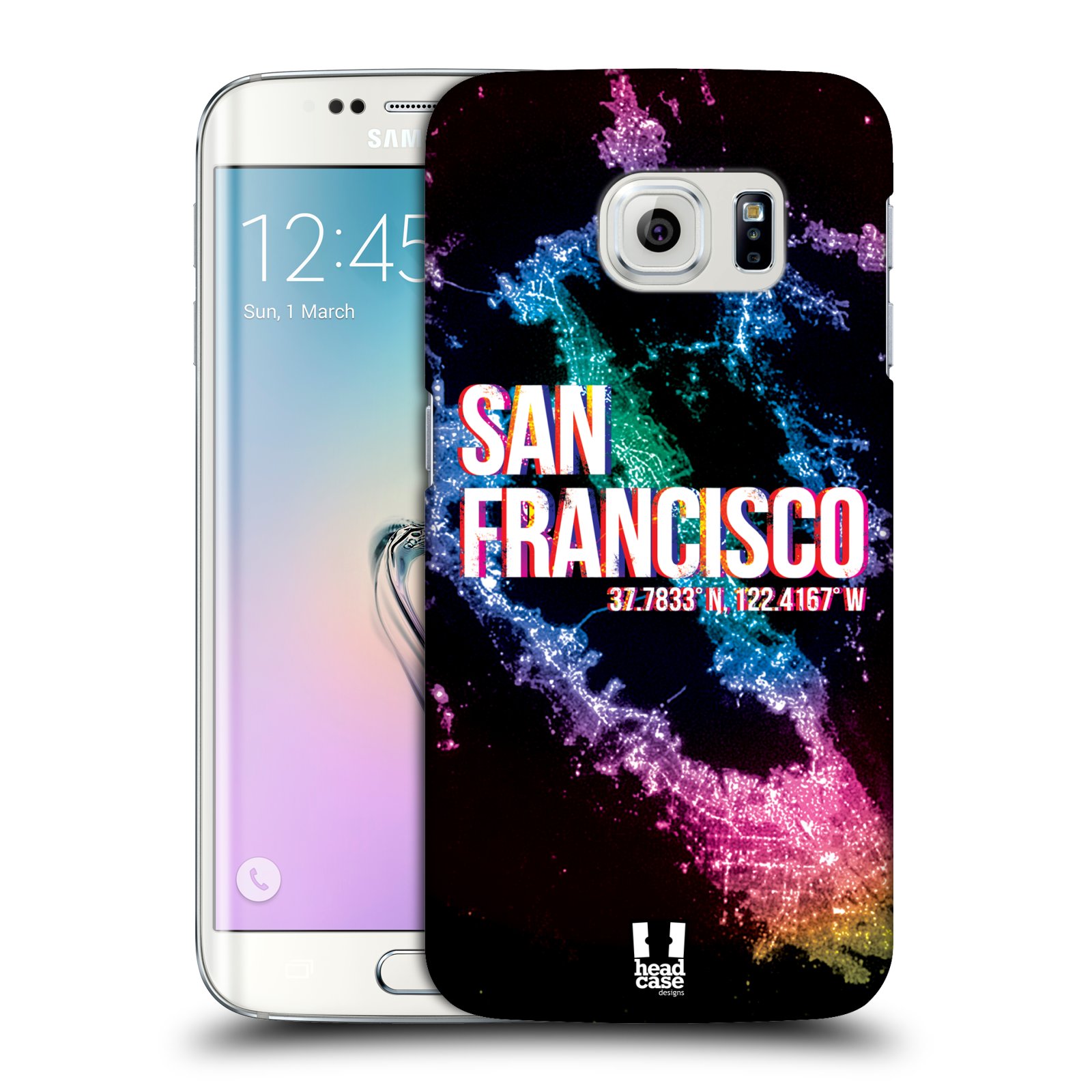 HEAD CASE plastový obal na mobil SAMSUNG Galaxy S6 EDGE (G9250, G925, G925F) vzor Světla známých měst, Satelitní snímky USA, SAN FRANCISCO
