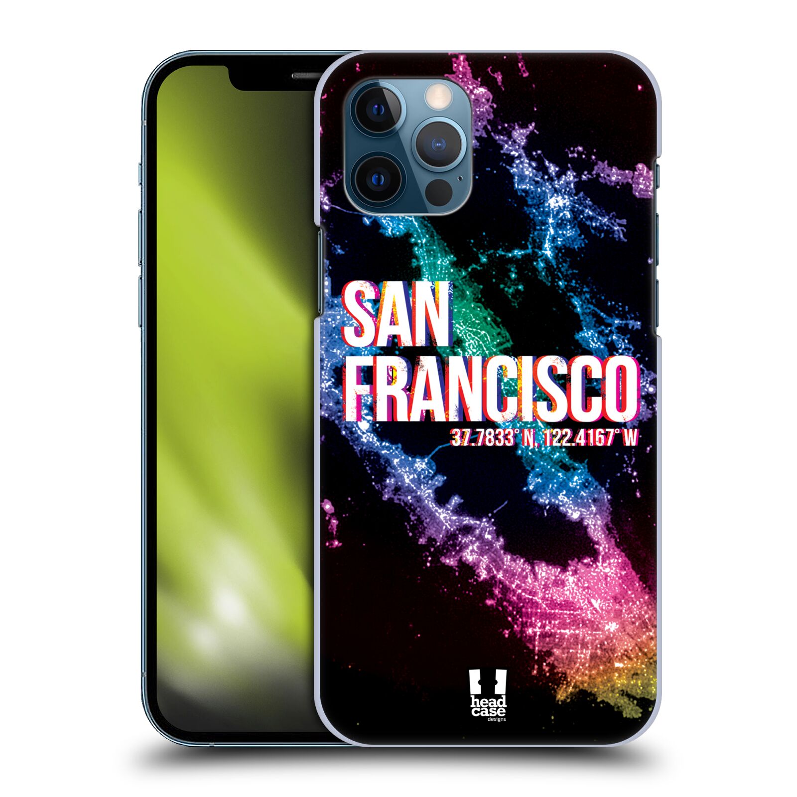 HEAD CASE plastový obal na mobil Apple Iphone 12 / Iphone 12 PRO vzor Světla známých měst, Satelitní snímky USA, SAN FRANCISCO