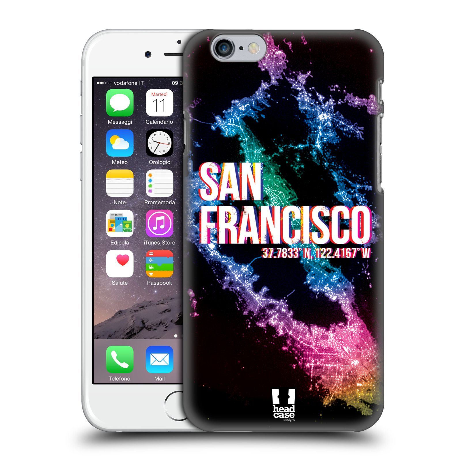 Plastové pouzdro pro mobil Apple Iphone 6/6S vzor Světla známých měst, Satelitní snímky USA, SAN FRANCISCO