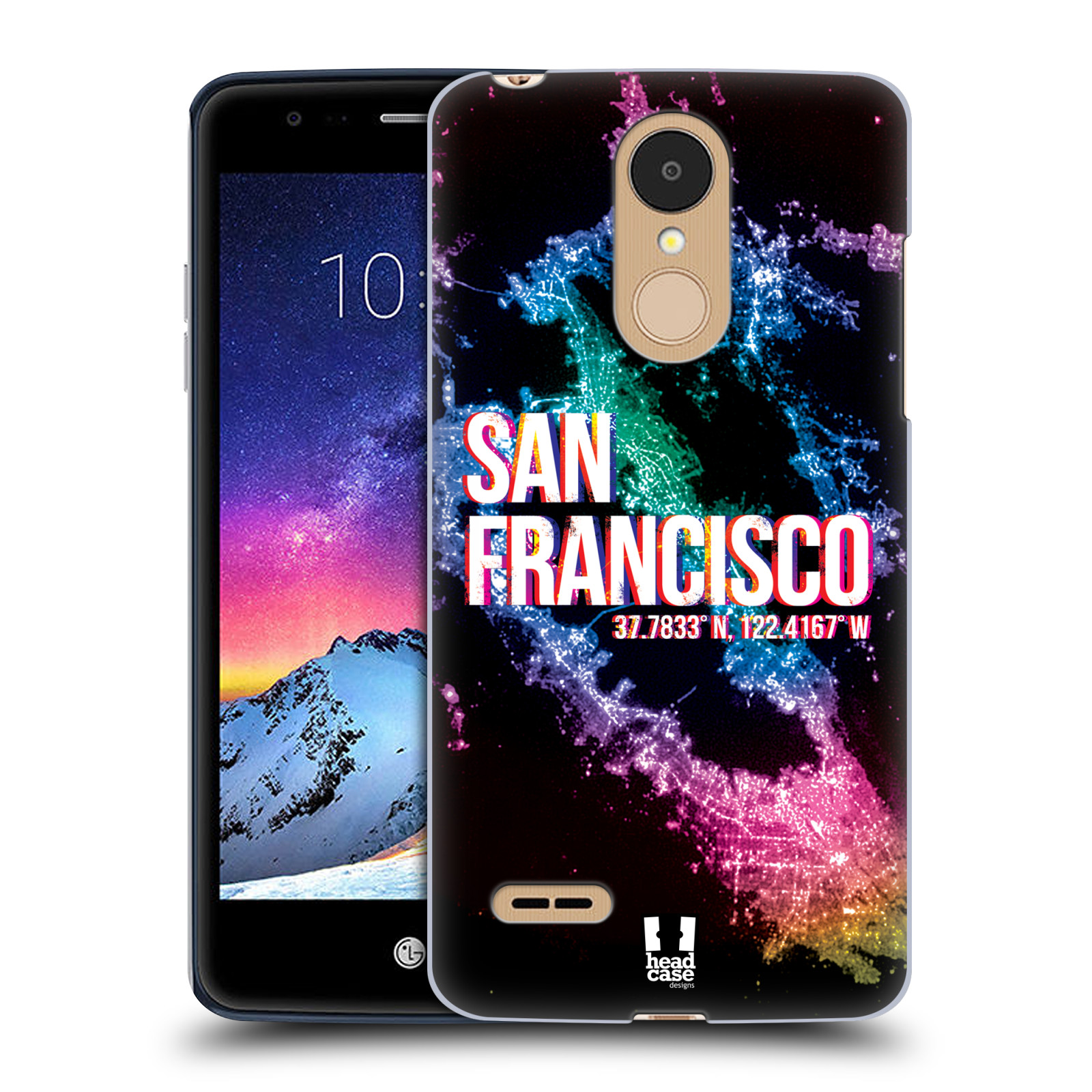 HEAD CASE plastový obal na mobil LG K9 / K8 2018 vzor Světla známých měst, Satelitní snímky USA, SAN FRANCISCO