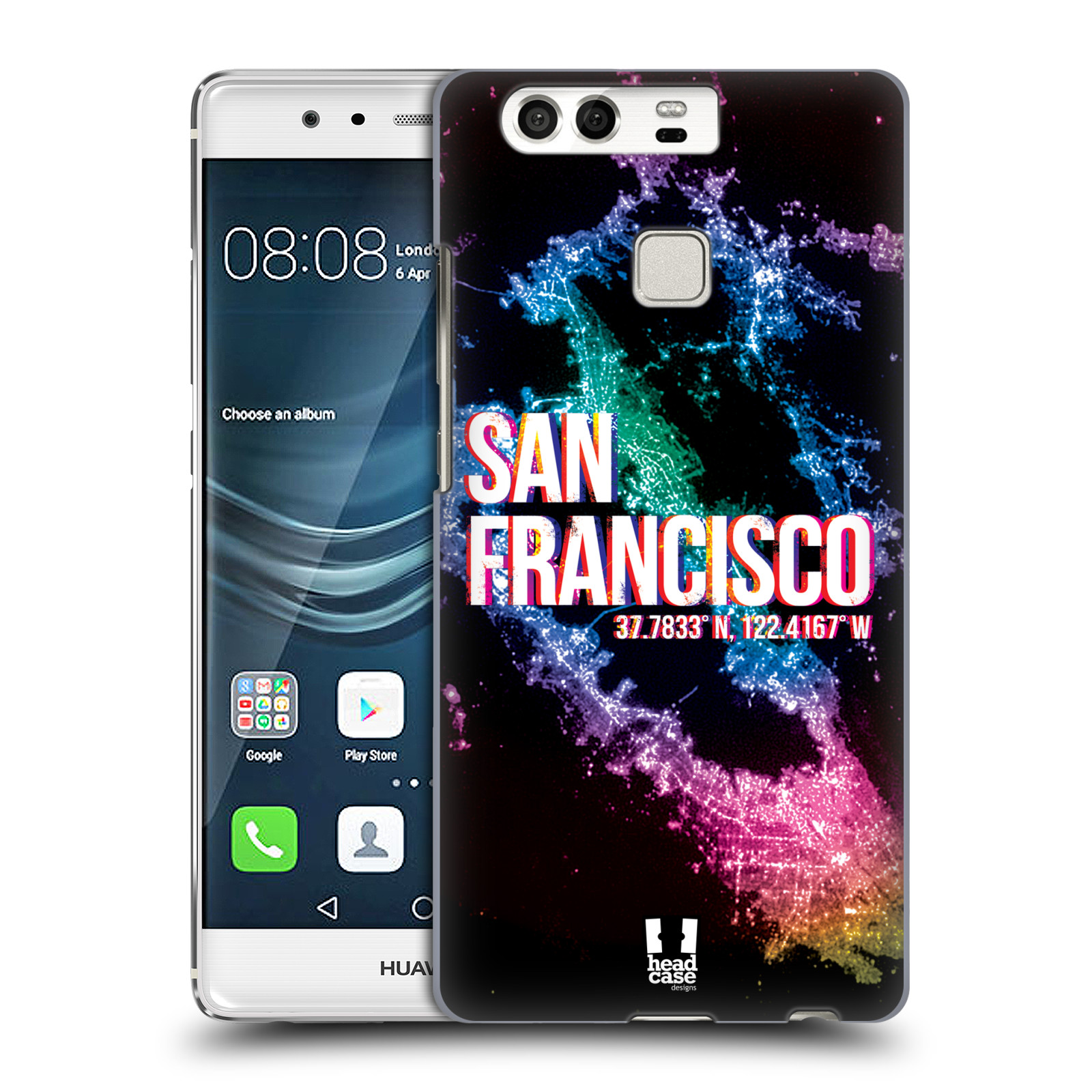 HEAD CASE plastový obal na mobil Huawei P9 / P9 DUAL SIM vzor Světla známých měst, Satelitní snímky USA, SAN FRANCISCO
