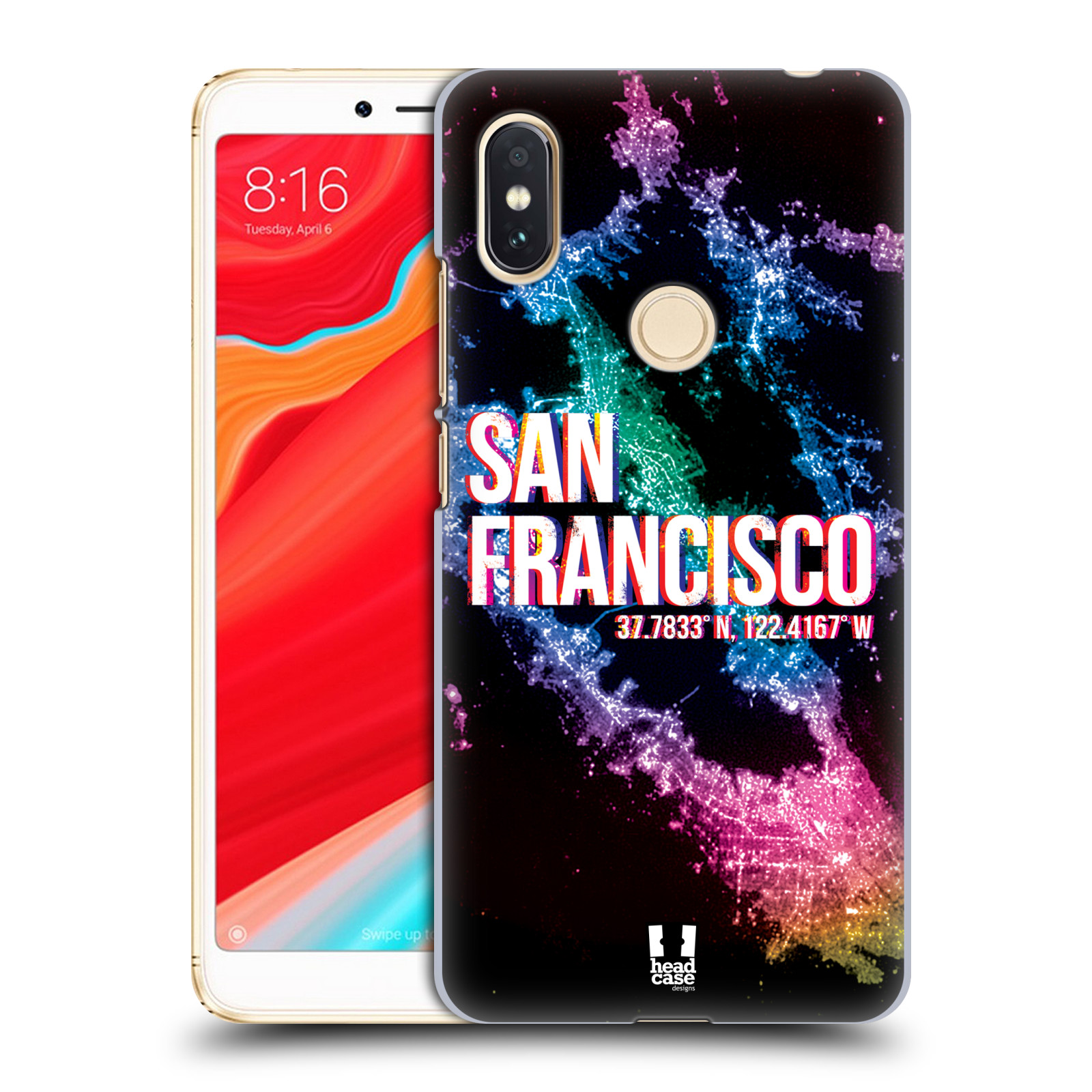 HEAD CASE plastový obal na mobil Xiaomi Redmi S2 vzor Světla známých měst, Satelitní snímky USA, SAN FRANCISCO