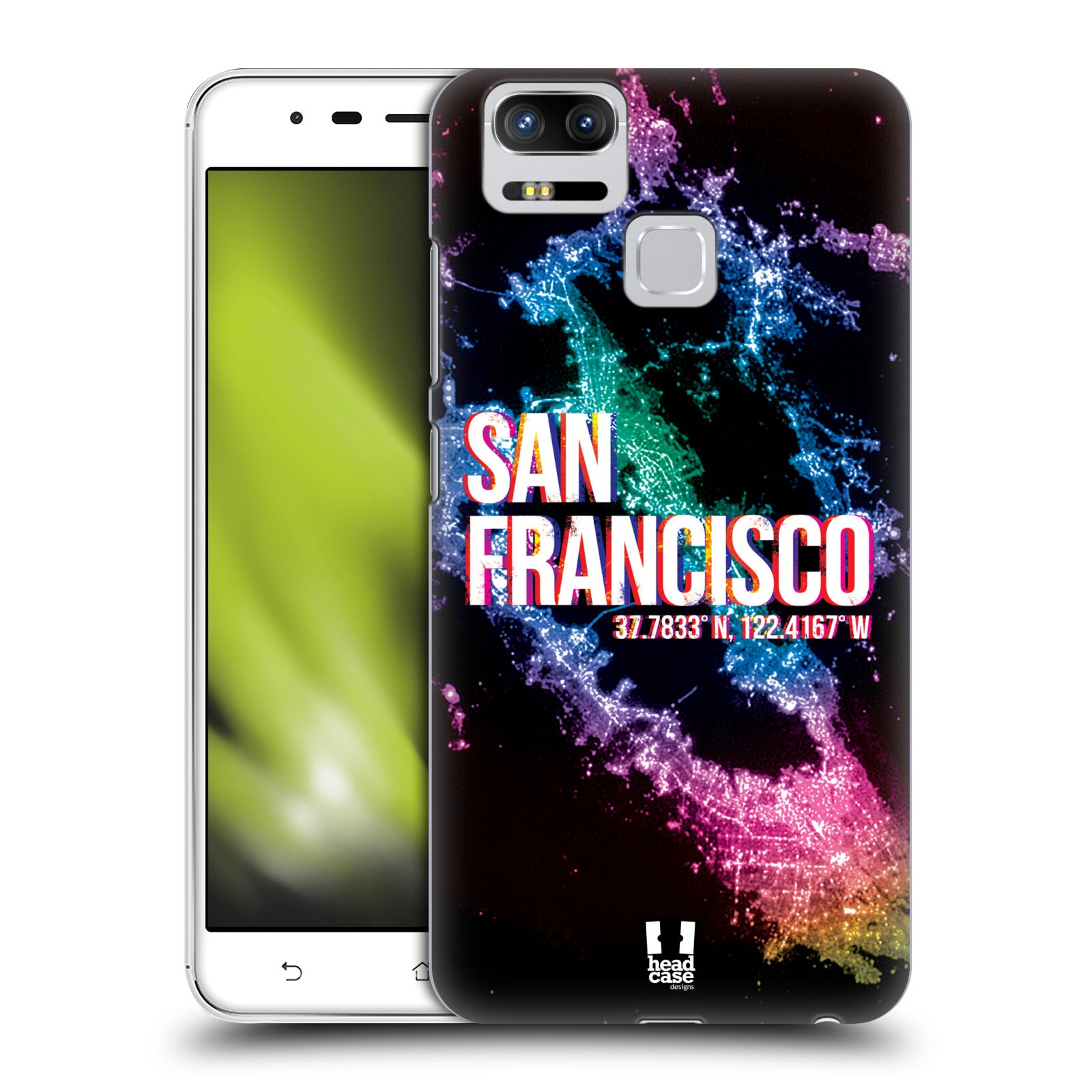 HEAD CASE plastový obal na mobil Asus Zenfone 3 Zoom ZE553KL vzor Světla známých měst, Satelitní snímky USA, SAN FRANCISCO
