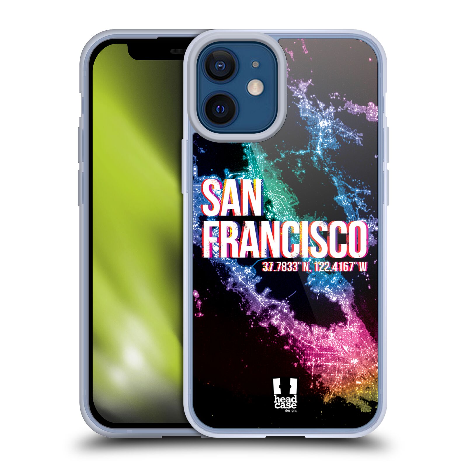 Plastový obal na mobil Apple Iphone 12 MINI vzor Světla známých měst, Satelitní snímky USA, SAN FRANCISCO