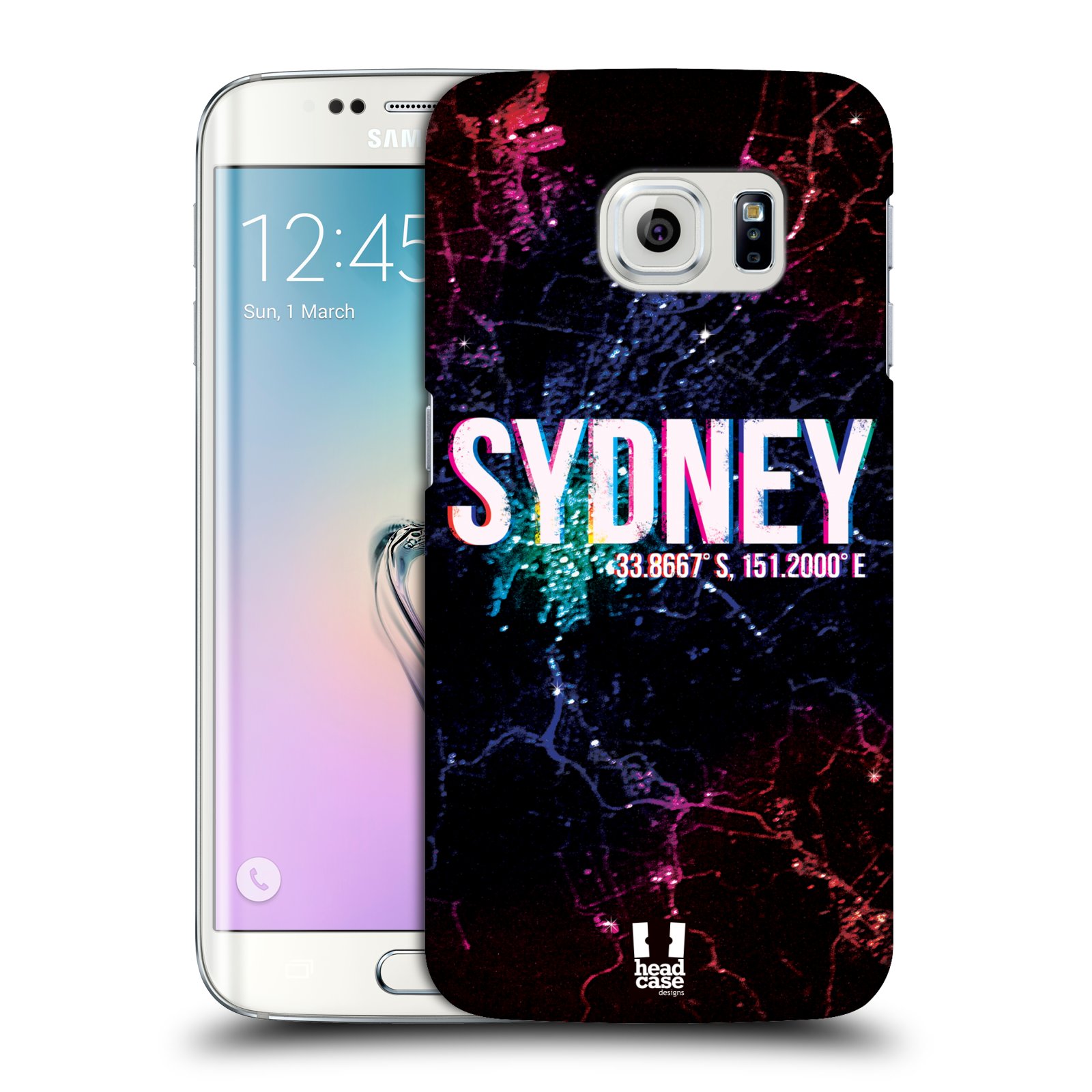 HEAD CASE plastový obal na mobil SAMSUNG Galaxy S6 EDGE (G9250, G925, G925F) vzor Světla známých měst, Satelitní snímky AUSTRÁLIE, SYDNEY