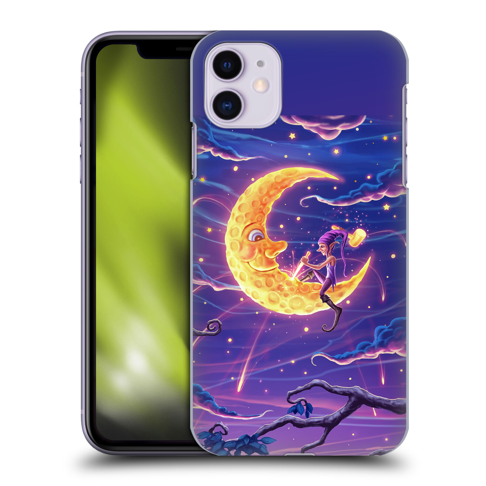 Zadní obal pro mobil Apple Iphone 11 - HEAD CASE - Fantasy jízda na měsíci
