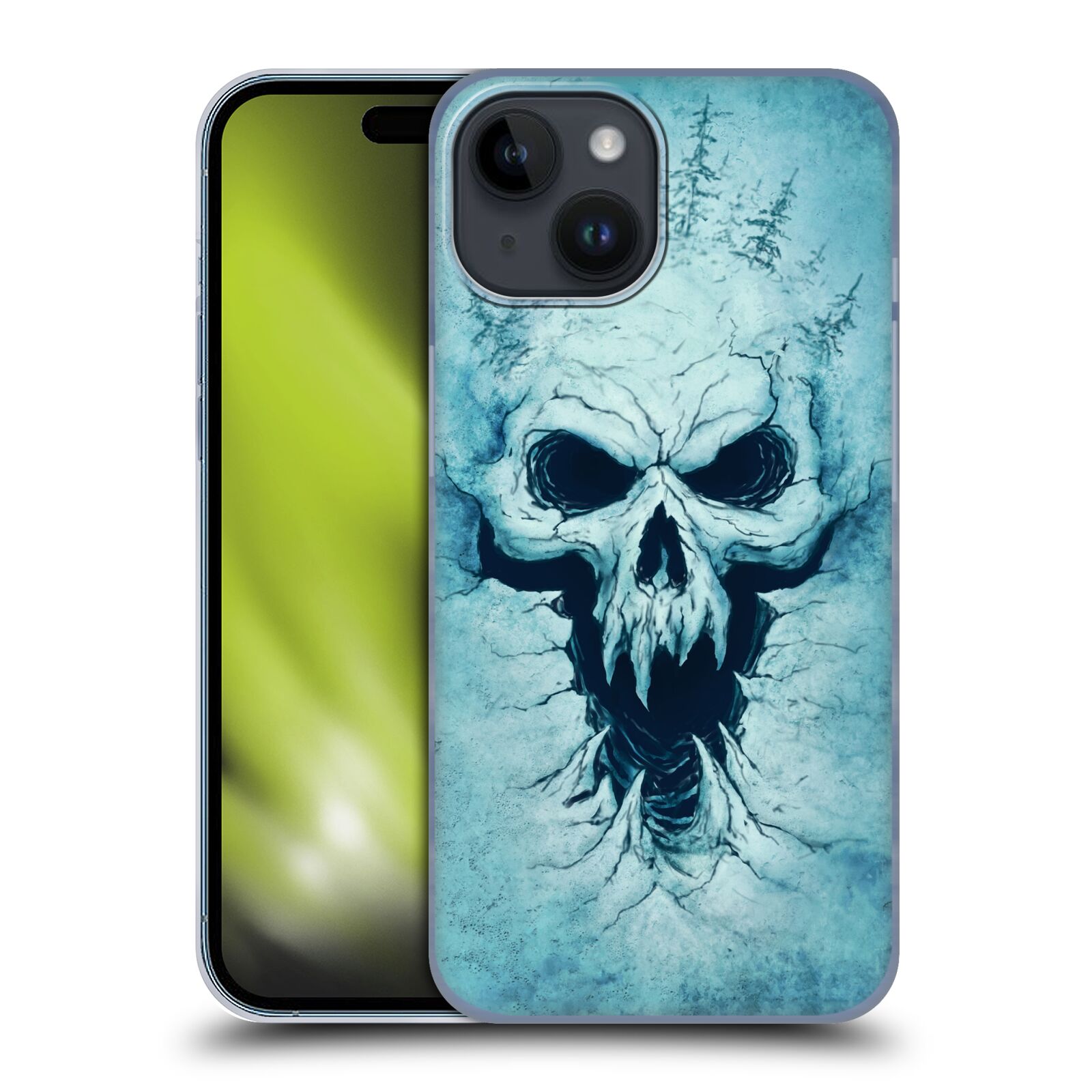 Plastový obal HEAD CASE na mobil Apple Iphone 15  - Christos Karapanos Fantasy - lebka