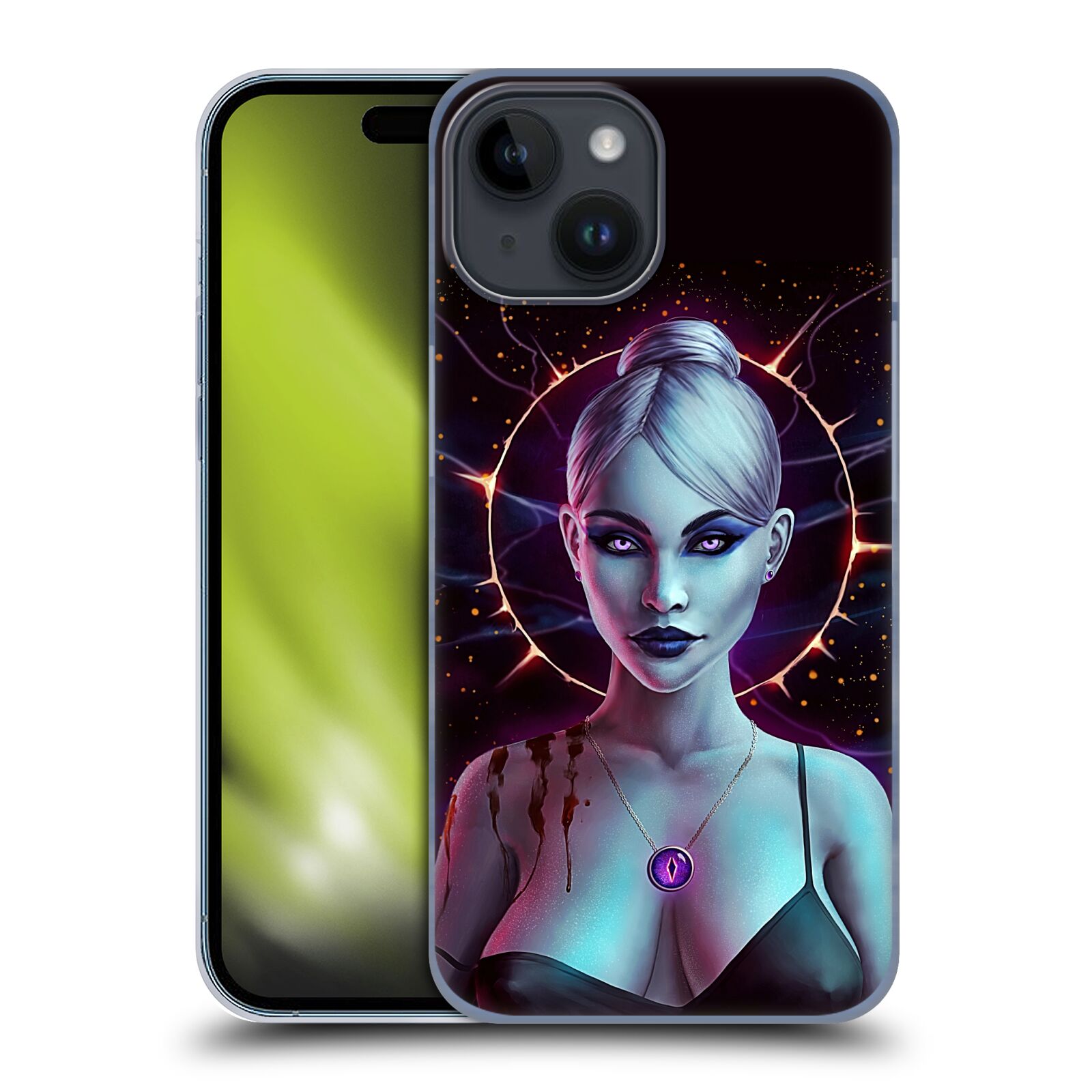 Plastový obal HEAD CASE na mobil Apple Iphone 15  - Christos Karapanos Fantasy - žena