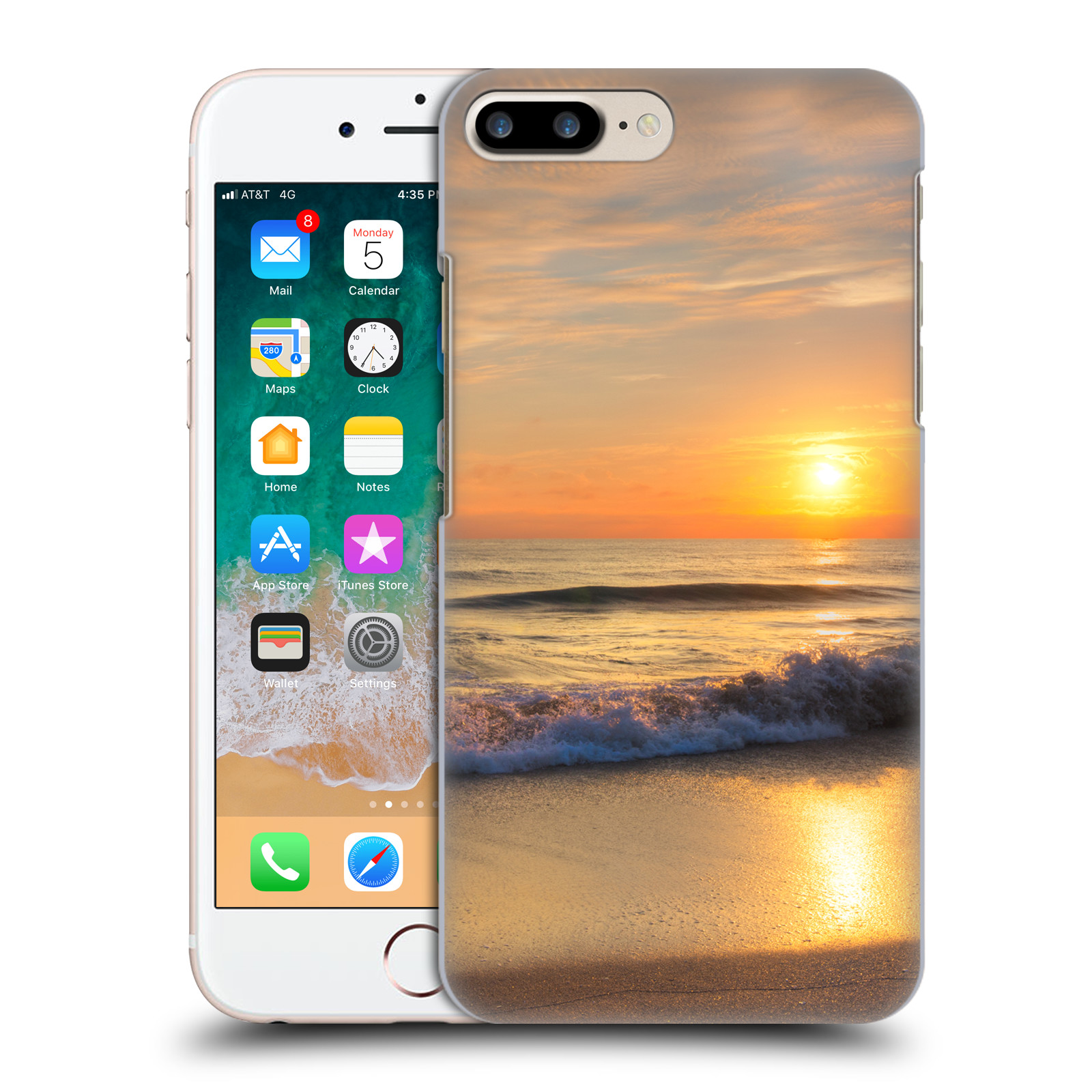 Zadní obal pro mobil Apple Iphone 7+ /  8+ - HEAD CASE - Krásy přirody - Nádherná pláž