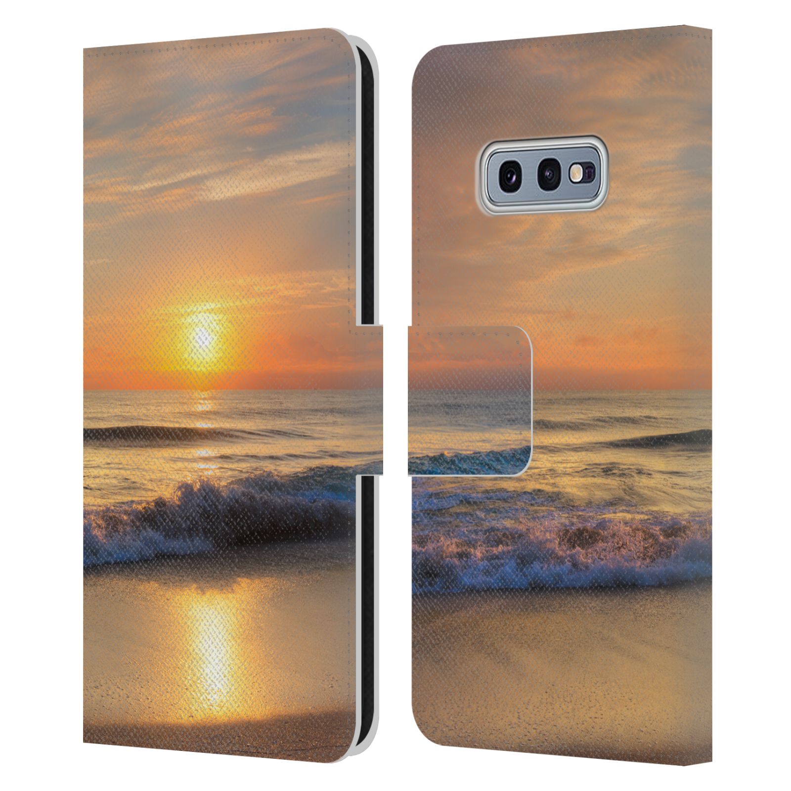 Pouzdro HEAD CASE pro mobil Samsung Galaxy S10e  - Foto pláž západ slunce