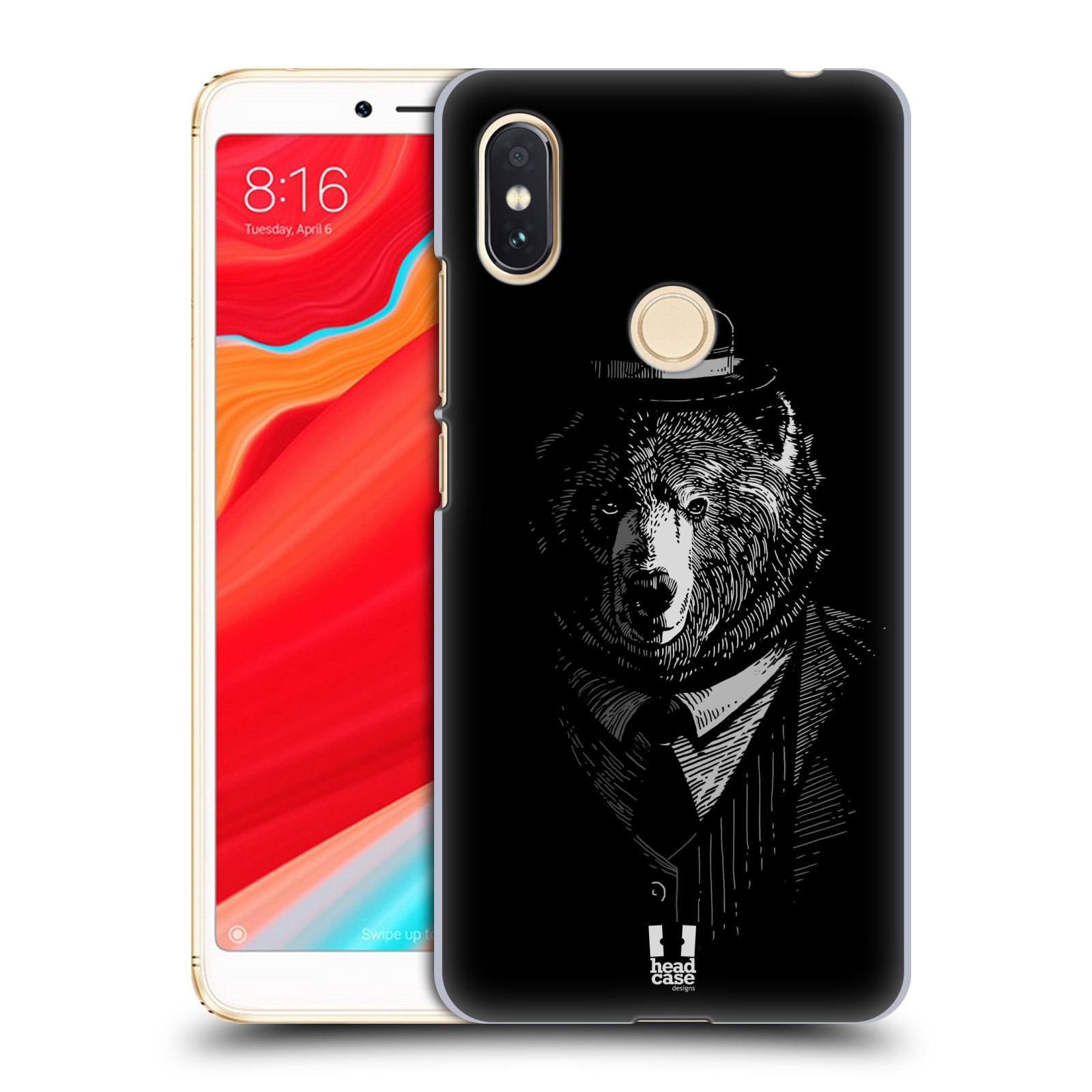 HEAD CASE plastový obal na mobil Xiaomi Redmi S2 vzor Zvíře v obleku medvěd