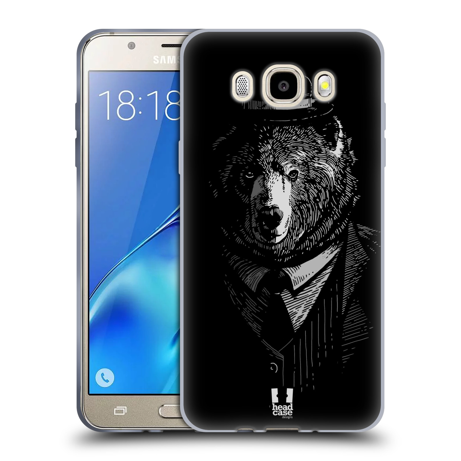 HEAD CASE silikonový obal, kryt na mobil Samsung Galaxy J5 2016, J510, J510F, (J510F DUAL SIM) vzor Zvíře v obleku medvěd