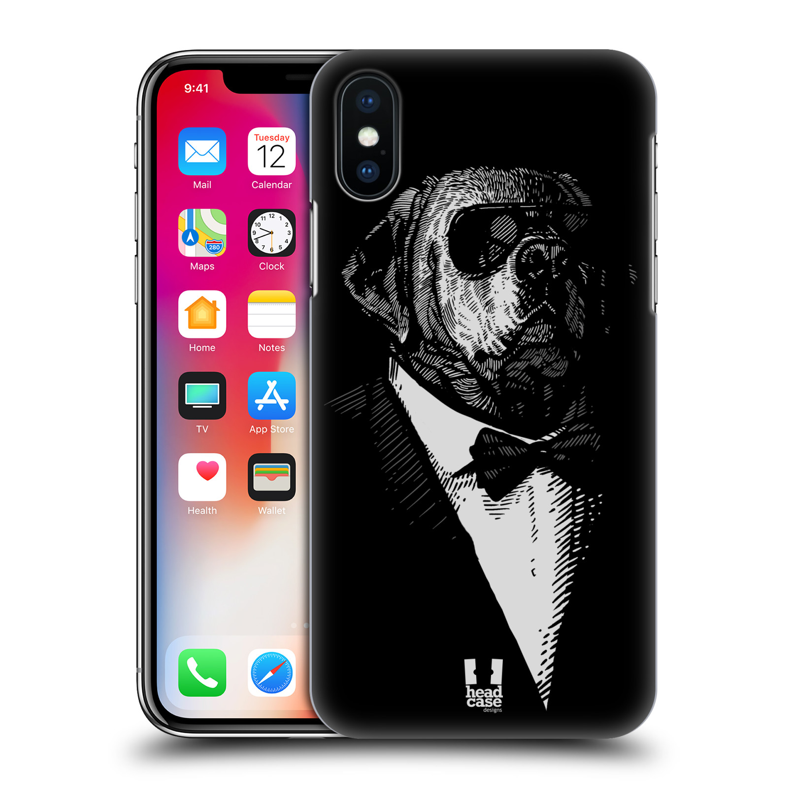 HEAD CASE plastový obal na mobil Apple Iphone X / XS vzor Zvíře v obleku pes