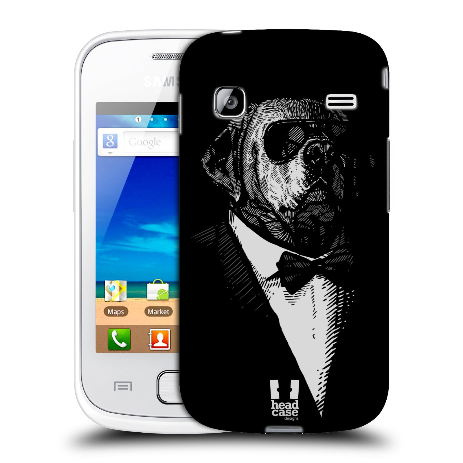 HEAD CASE plastový obal na mobil SAMSUNG GALAXY GIO (S5660) vzor Zvíře v obleku pes