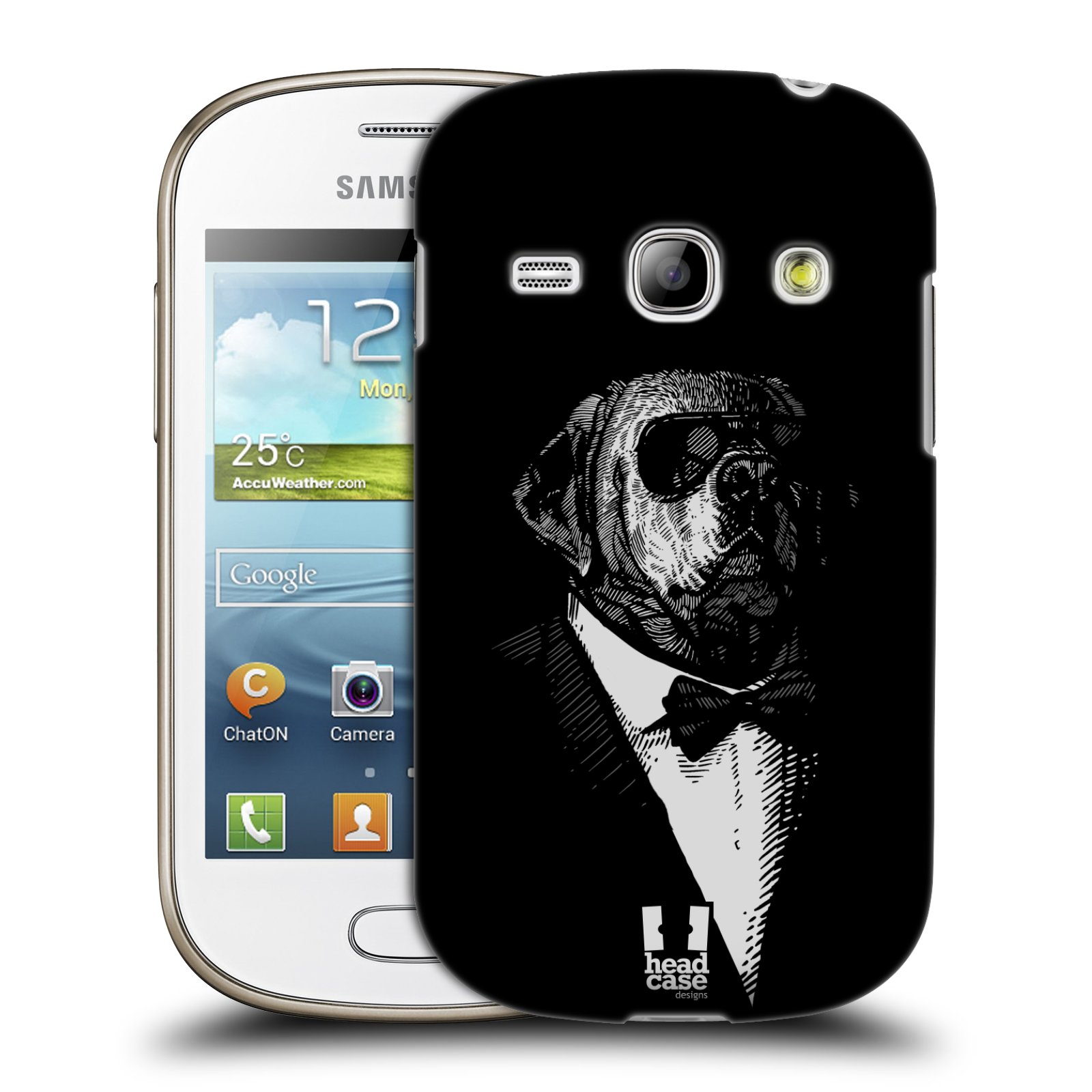 HEAD CASE plastový obal na mobil SAMSUNG GALAXY FAME (S6810) vzor Zvíře v obleku pes