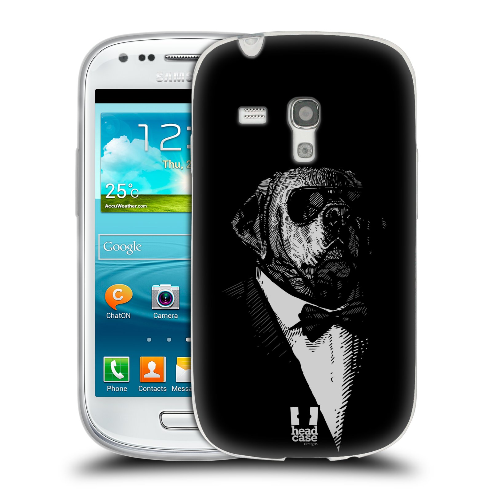 HEAD CASE silikonový obal na mobil Samsung Galaxy S3 MINI i8190 vzor Zvíře v obleku pes