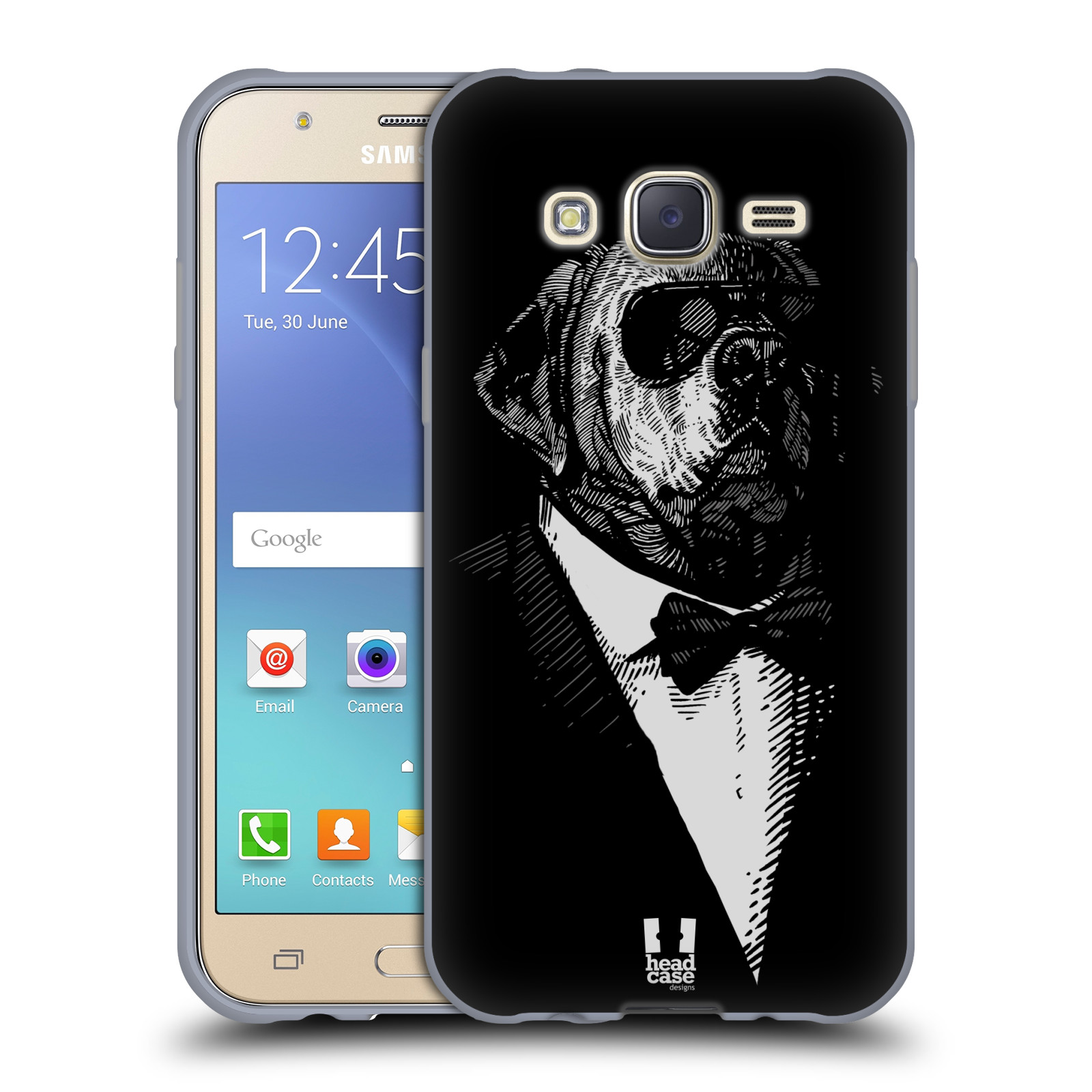 HEAD CASE silikonový obal na mobil Samsung Galaxy J5, J500, (J5 DUOS) vzor Zvíře v obleku pes