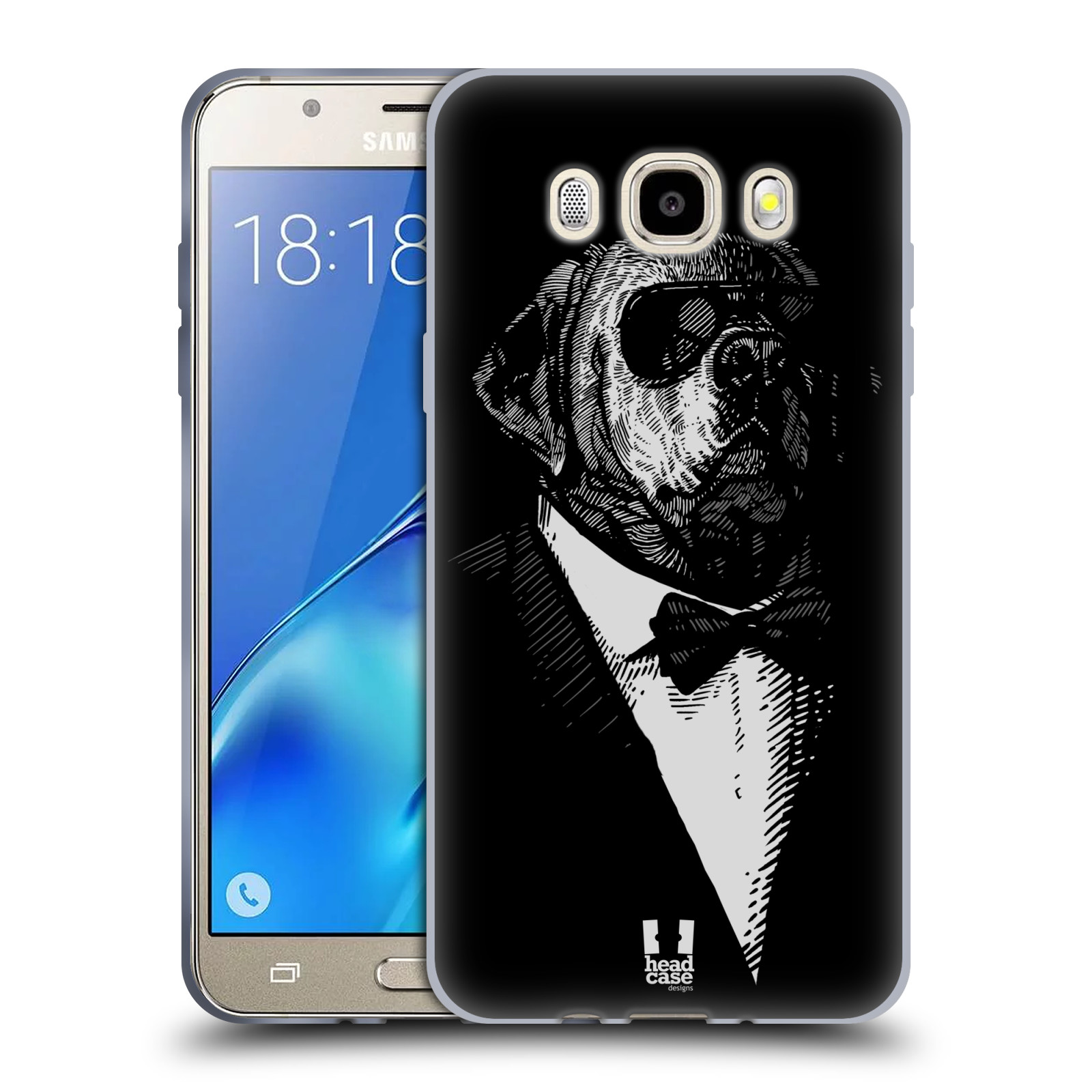 HEAD CASE silikonový obal, kryt na mobil Samsung Galaxy J5 2016, J510, J510F, (J510F DUAL SIM) vzor Zvíře v obleku pes