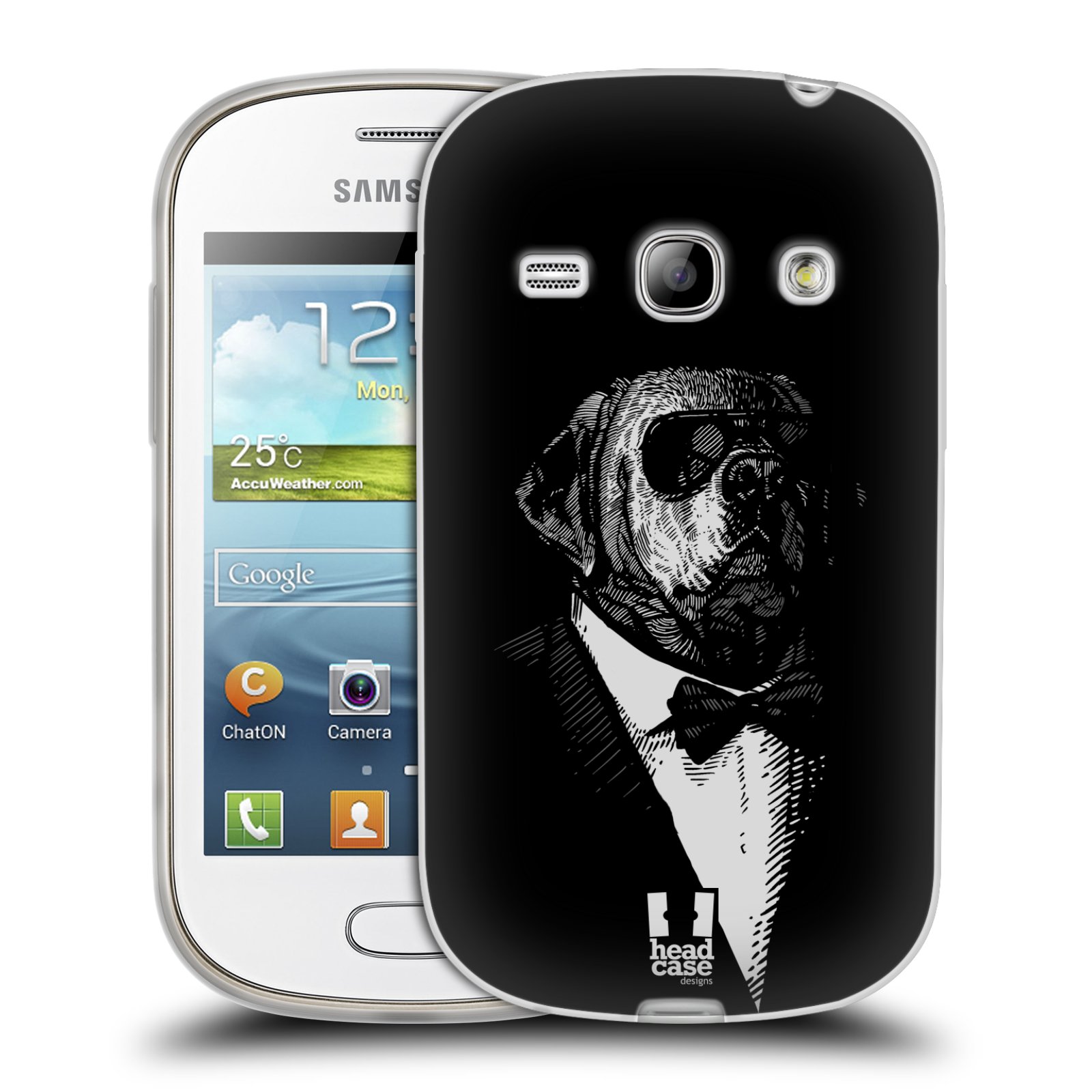 HEAD CASE silikonový obal na mobil Samsung Galaxy FAME vzor Zvíře v obleku pes