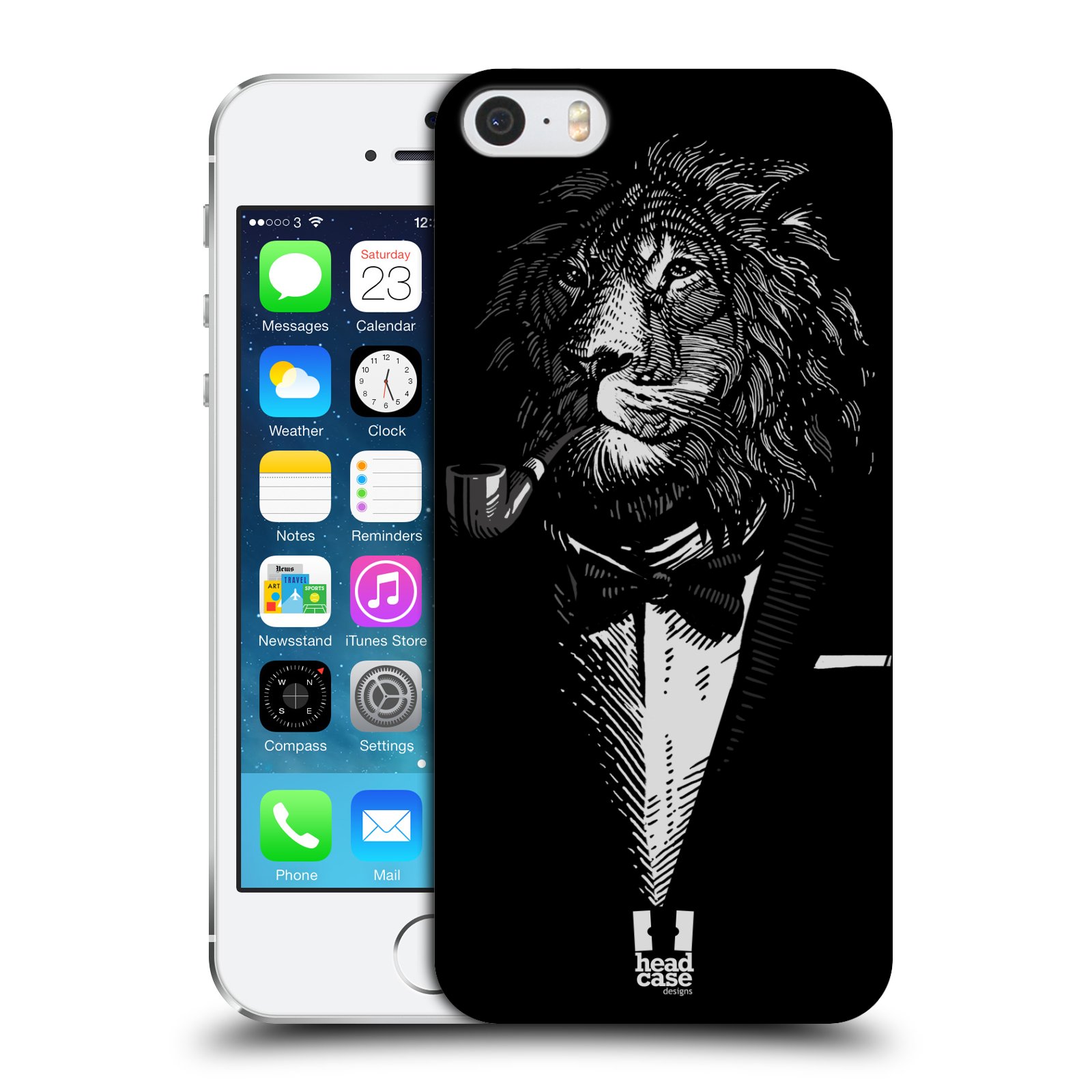 Plastové pouzdro pro mobil Apple Iphone 5 / 5S / SE vzor Zvíře v obleku lev