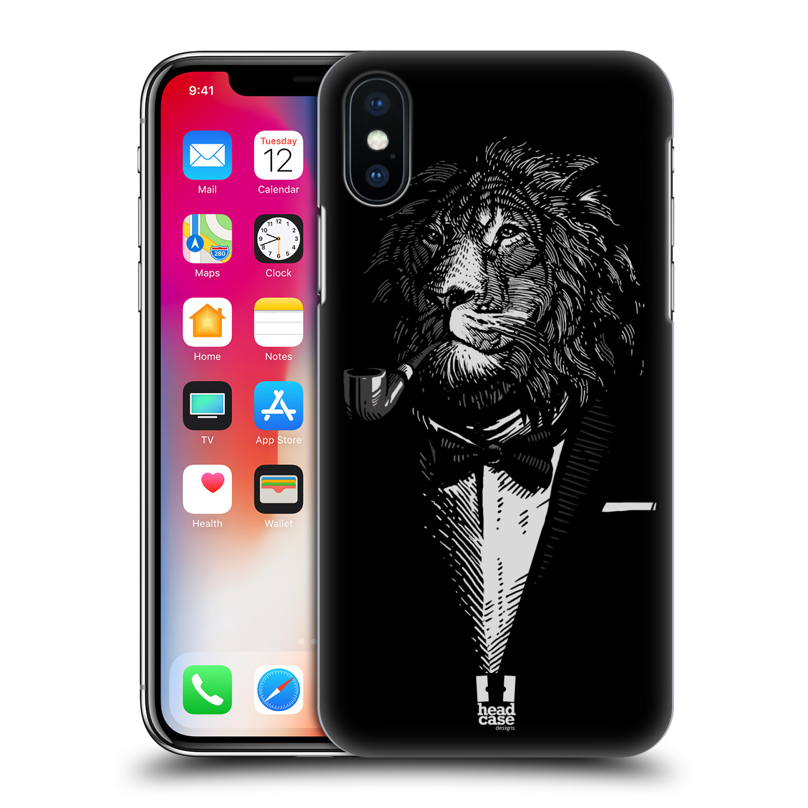 HEAD CASE plastový obal na mobil Apple Iphone X / XS vzor Zvíře v obleku lev
