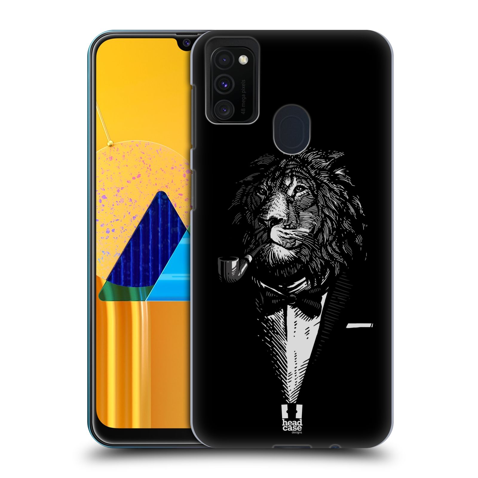 Zadní kryt na mobil Samsung Galaxy M21 vzor Zvíře v obleku lev