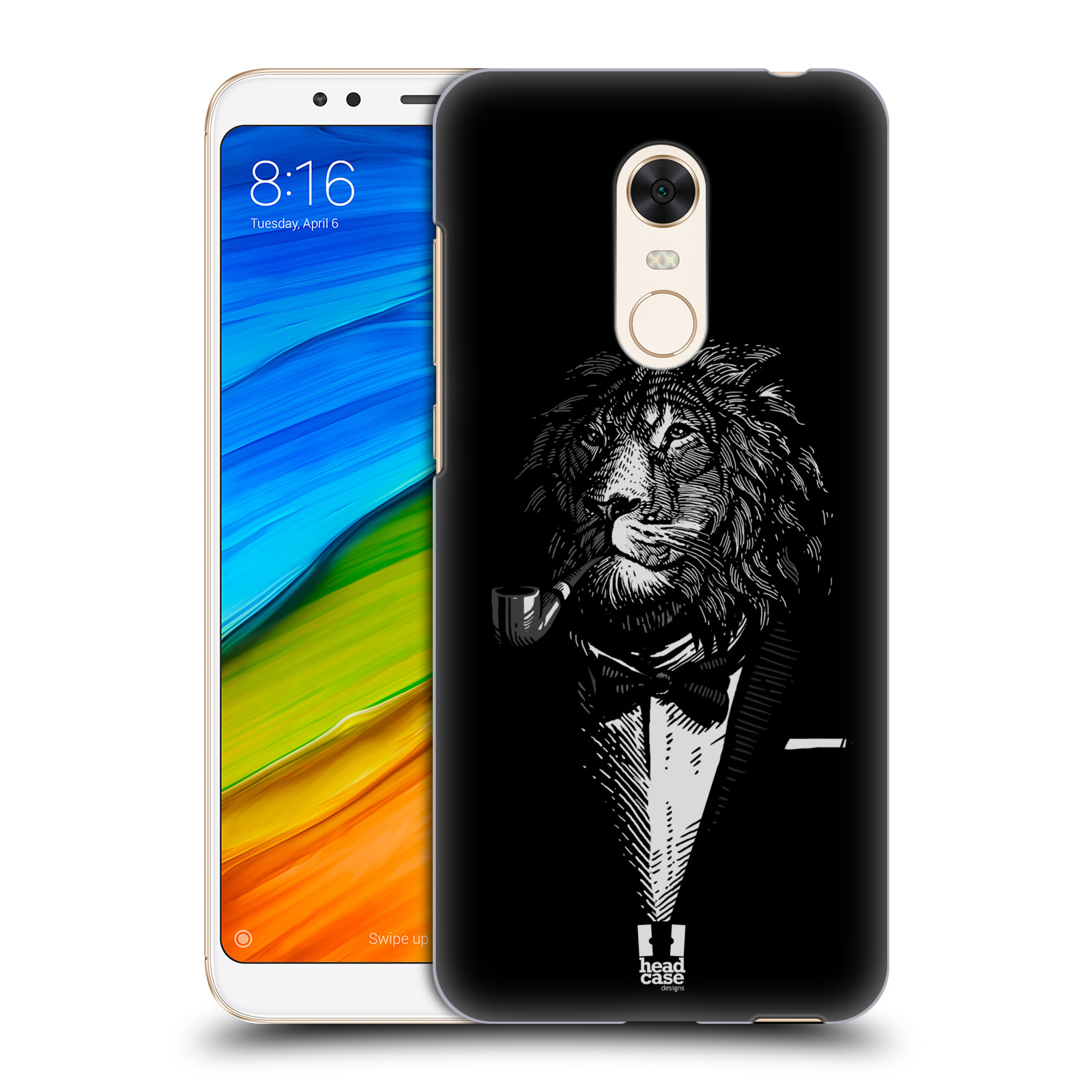 HEAD CASE plastový obal na mobil Xiaomi Redmi 5 PLUS vzor Zvíře v obleku lev