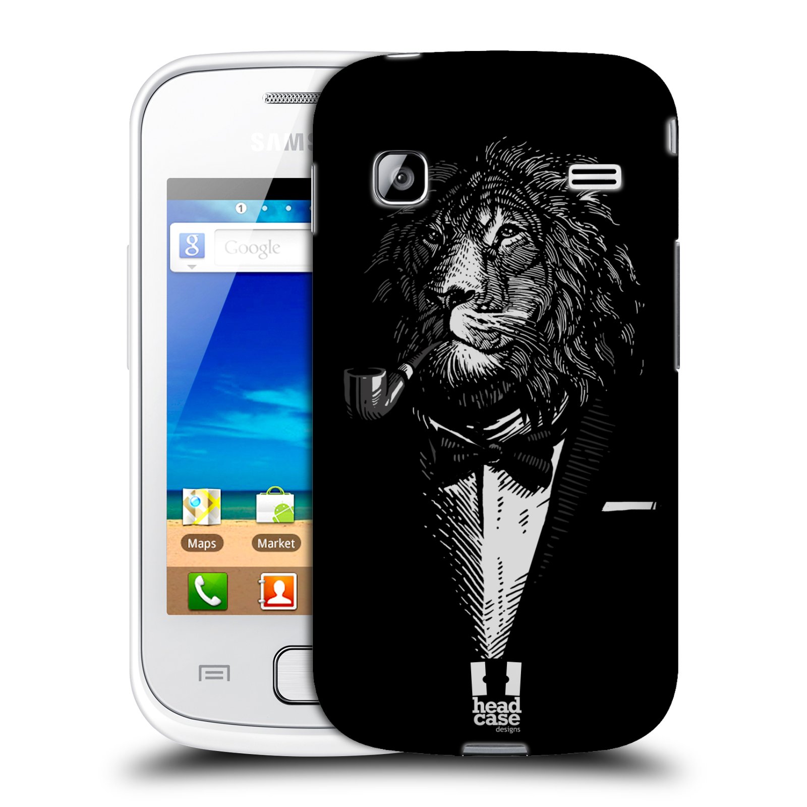 HEAD CASE plastový obal na mobil SAMSUNG GALAXY GIO (S5660) vzor Zvíře v obleku lev