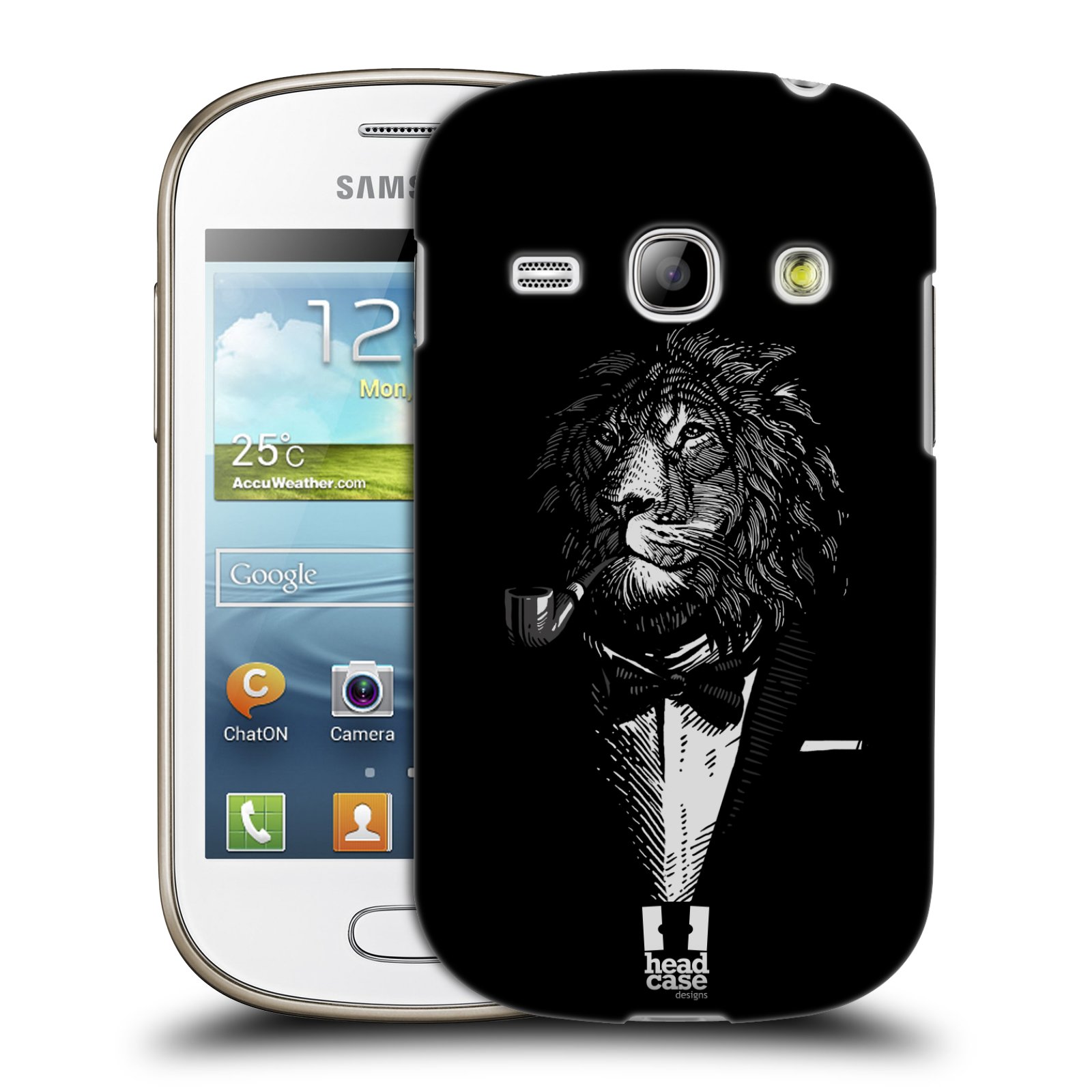 HEAD CASE plastový obal na mobil SAMSUNG GALAXY FAME (S6810) vzor Zvíře v obleku lev