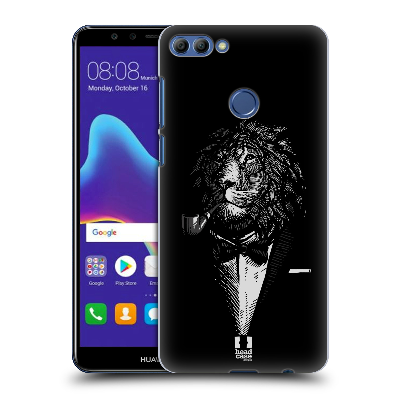HEAD CASE plastový obal na mobil Huawei Y9 2018 vzor Zvíře v obleku lev