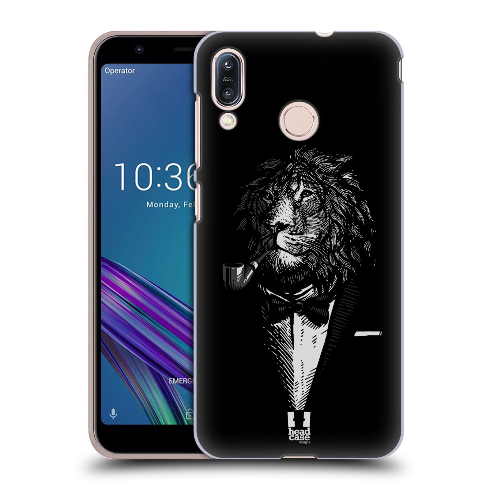 Pouzdro na mobil Asus Zenfone Max M1 (ZB555KL) - HEAD CASE - vzor Zvíře v obleku lev