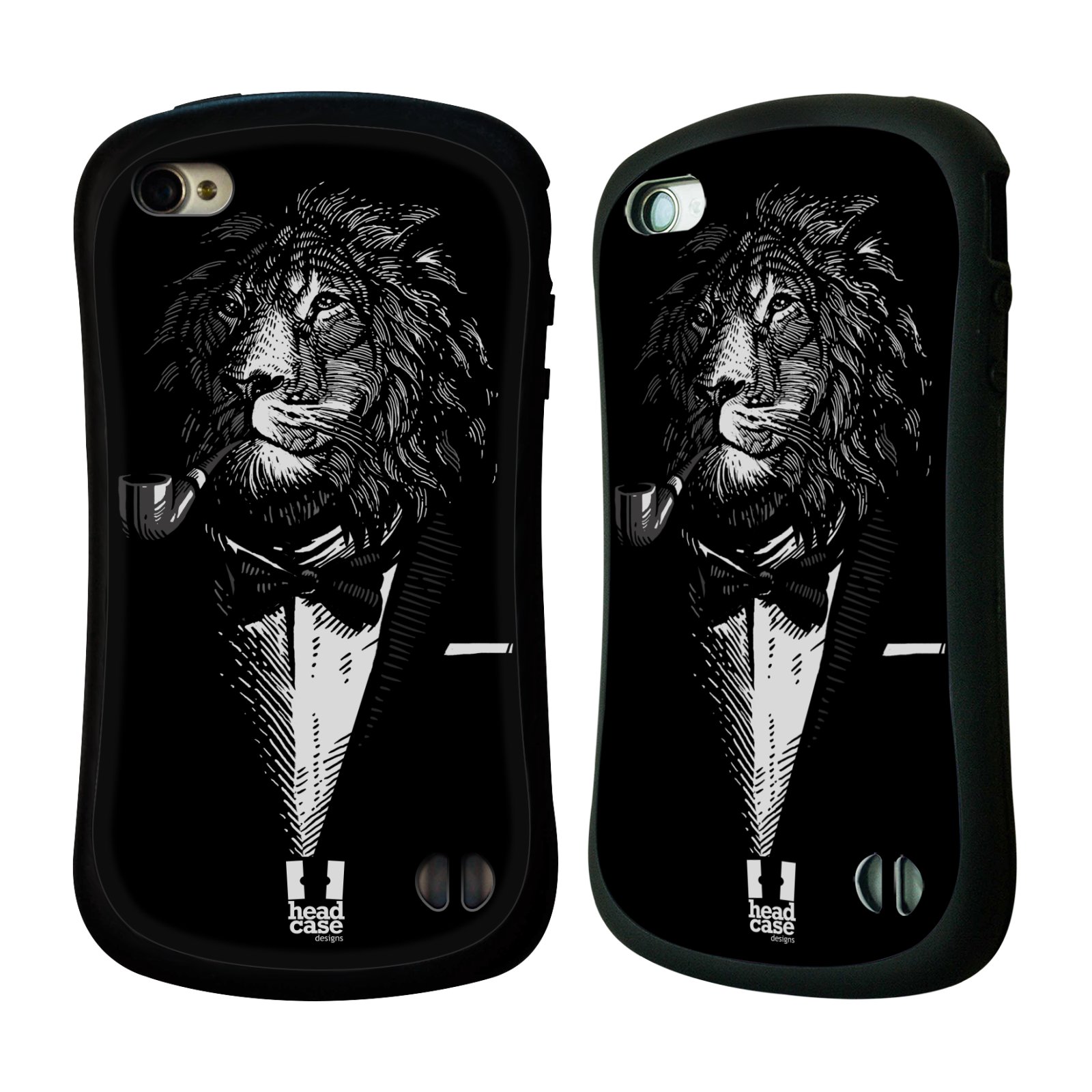 HEAD CASE silikon/plast odolný obal na mobil Apple Iphone 4/4S vzor Zvíře v obleku lev