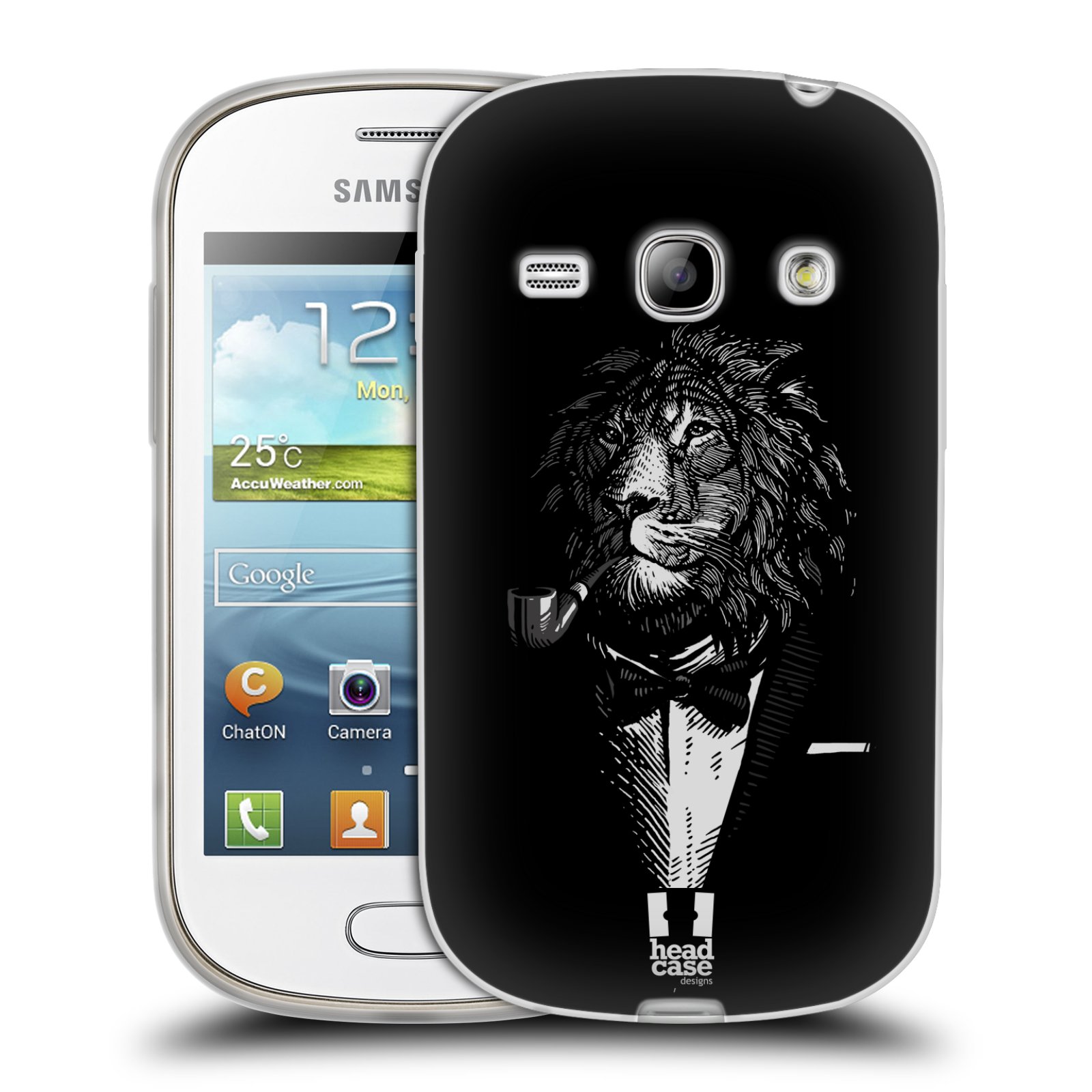 HEAD CASE silikonový obal na mobil Samsung Galaxy FAME vzor Zvíře v obleku lev