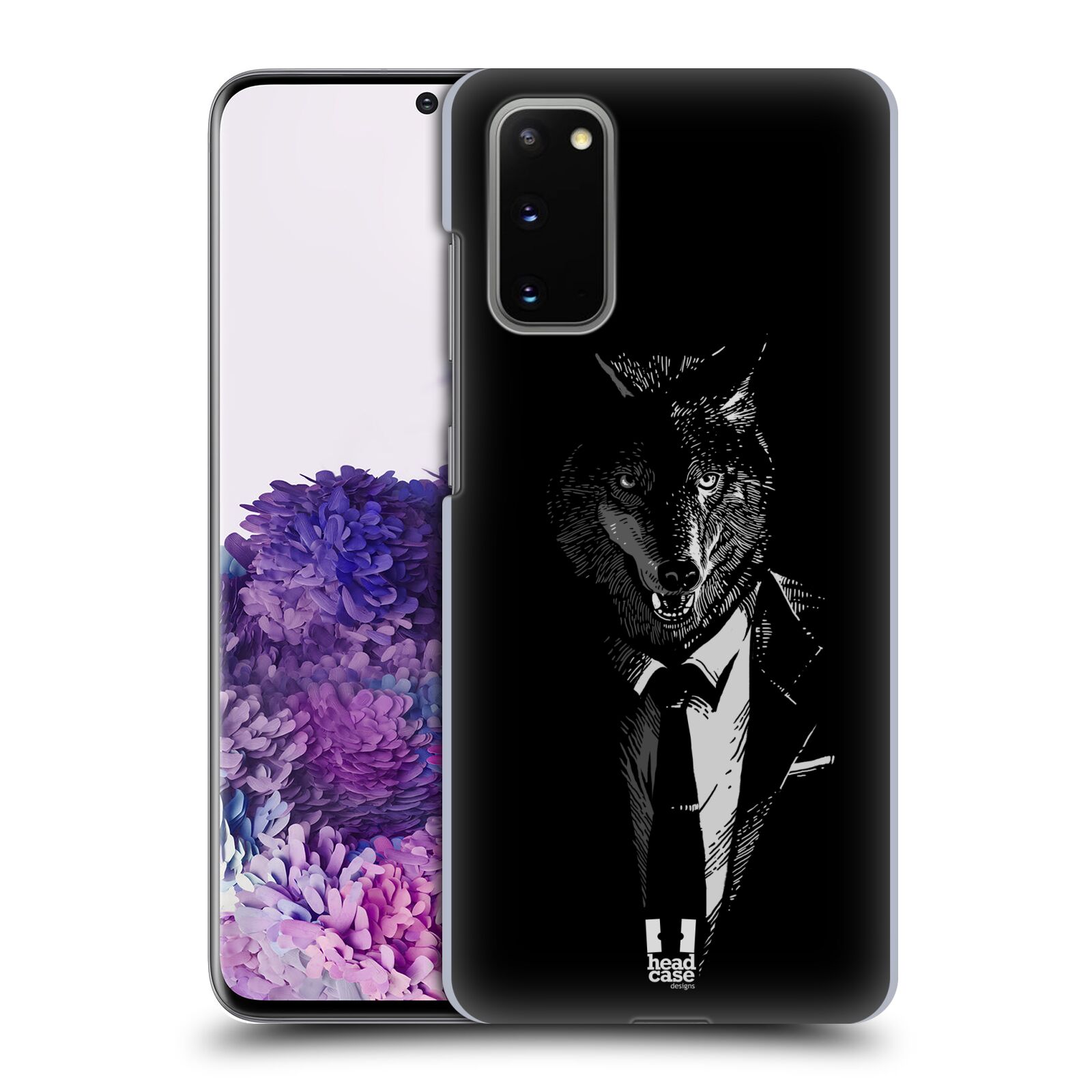 Pouzdro na mobil Samsung Galaxy S20 - HEAD CASE - vzor Zvíře v obleku vlk
