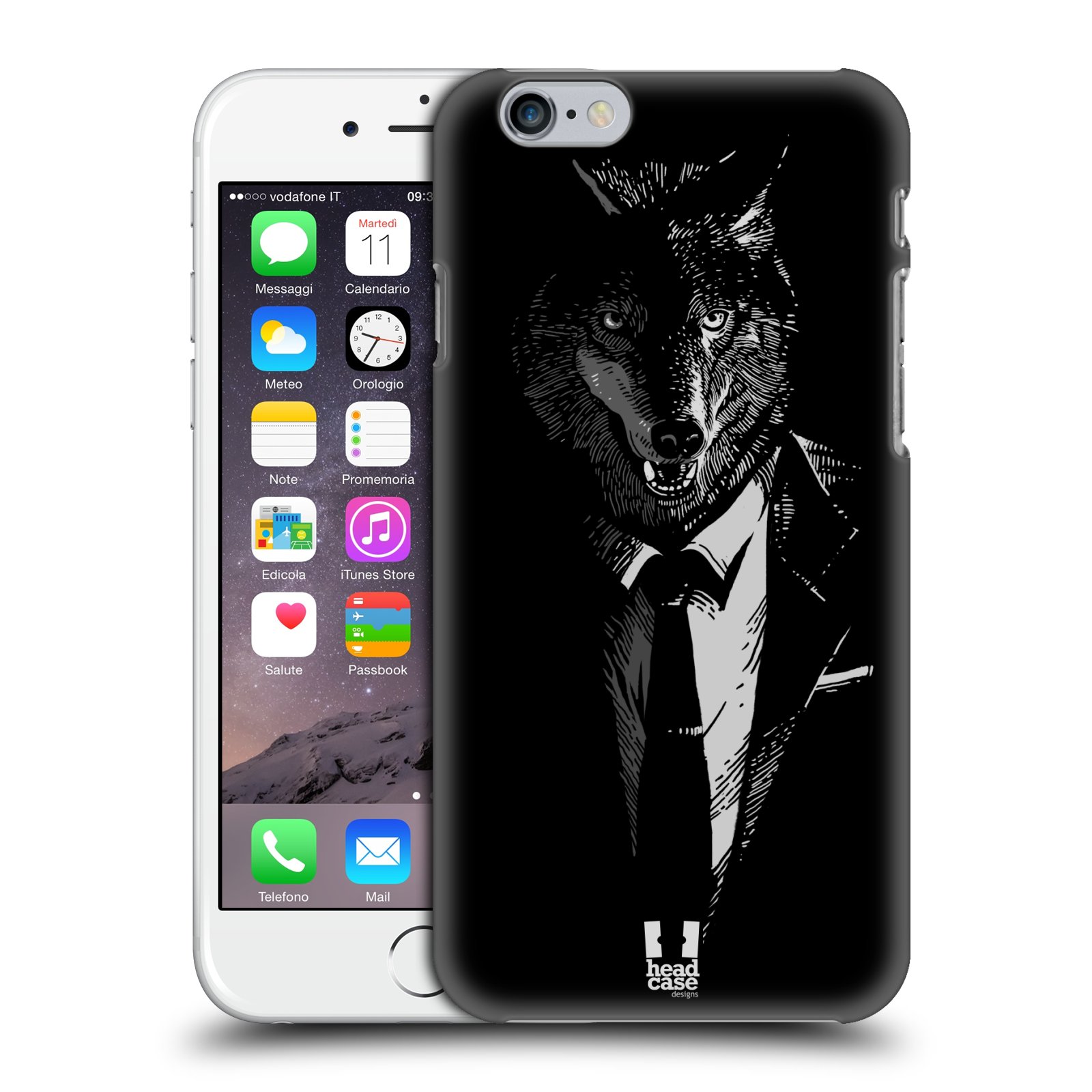 Plastové pouzdro pro mobil Apple Iphone 6/6S vzor Zvíře v obleku vlk