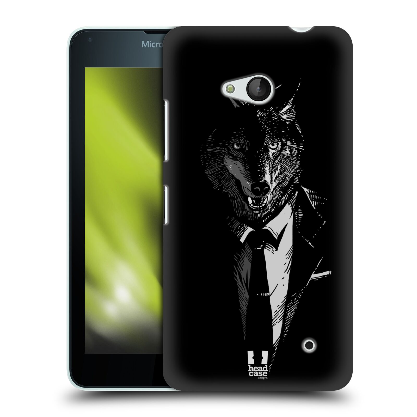 HEAD CASE plastový obal na mobil Nokia Lumia 640 vzor Zvíře v obleku vlk