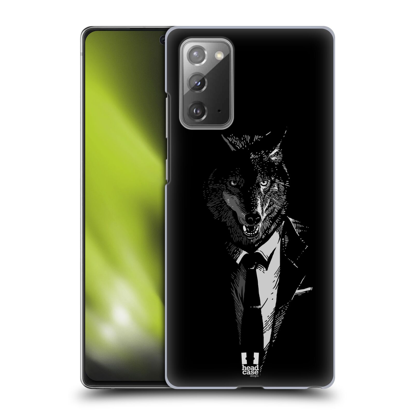 Plastový obal HEAD CASE na mobil Samsung Galaxy Note 20 vzor Zvíře v obleku vlk