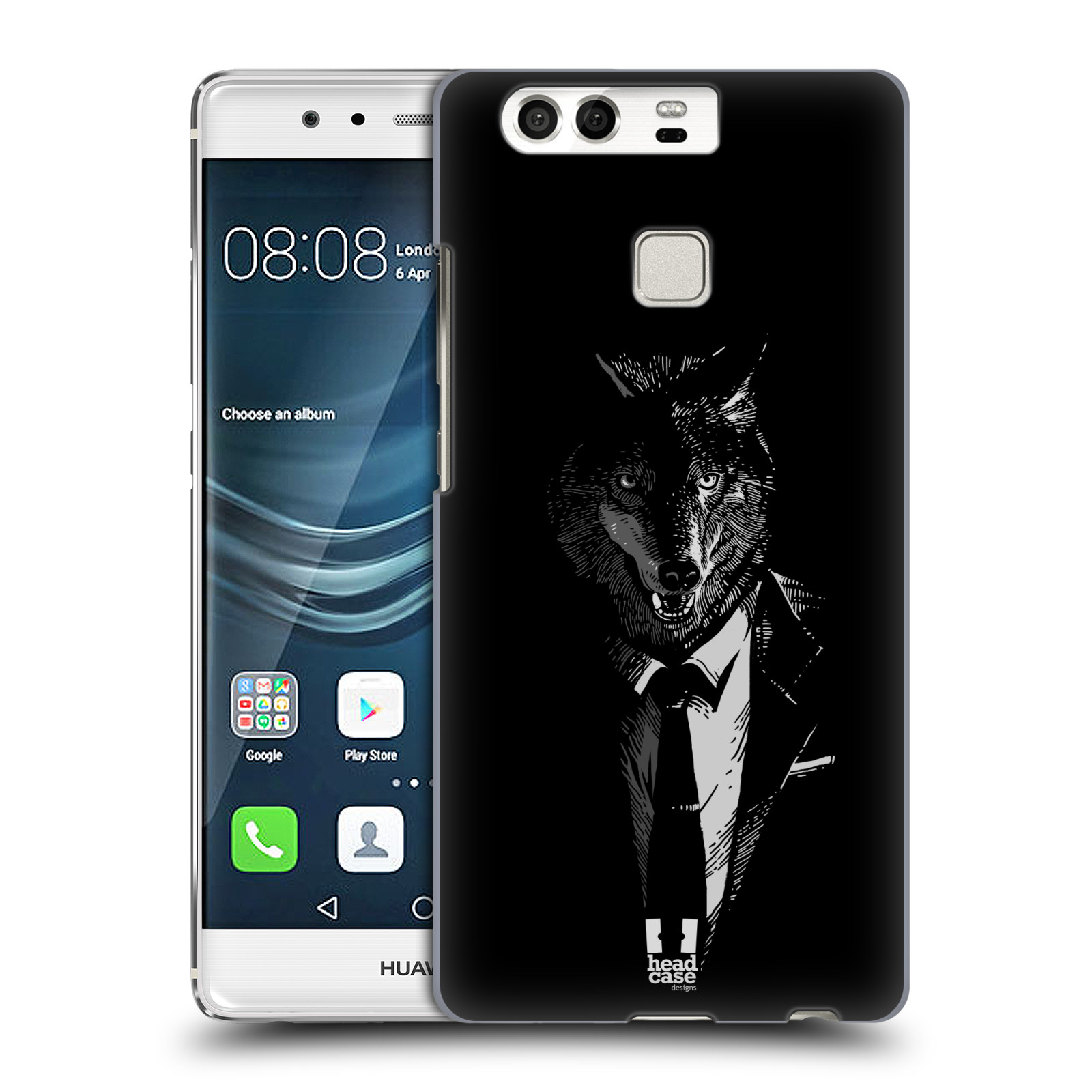 HEAD CASE plastový obal na mobil Huawei P9 / P9 DUAL SIM vzor Zvíře v obleku vlk