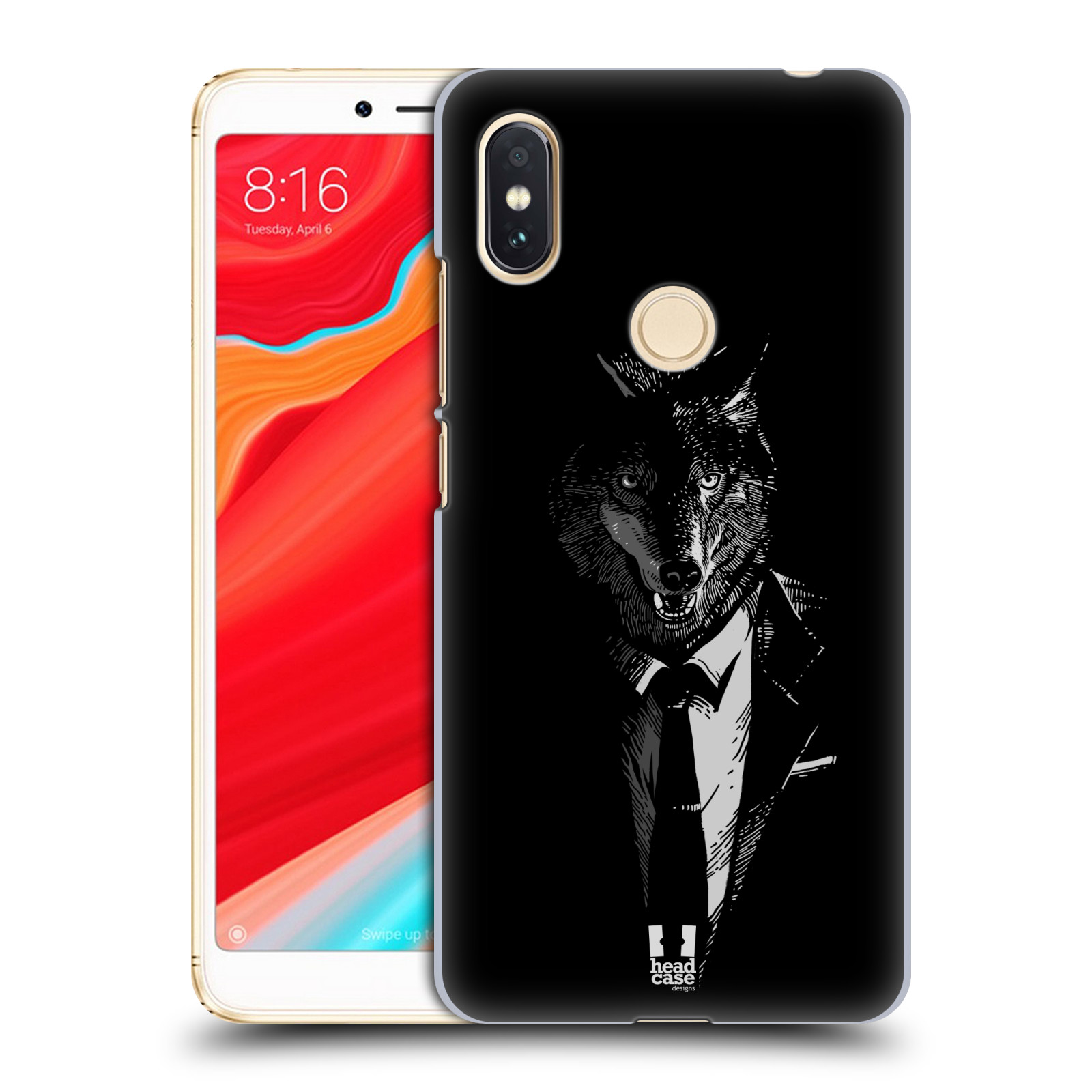 HEAD CASE plastový obal na mobil Xiaomi Redmi S2 vzor Zvíře v obleku vlk