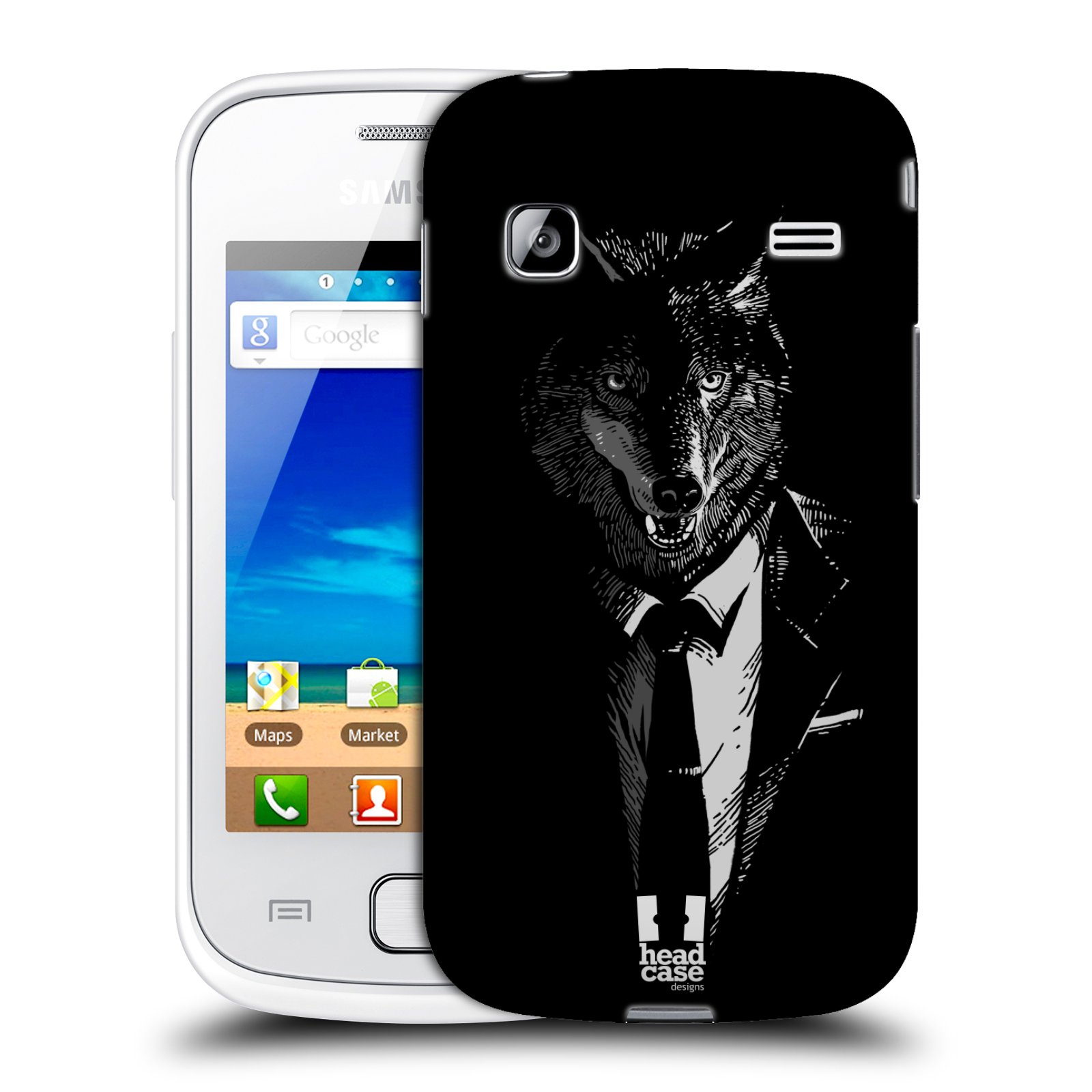 HEAD CASE plastový obal na mobil SAMSUNG GALAXY GIO (S5660) vzor Zvíře v obleku vlk
