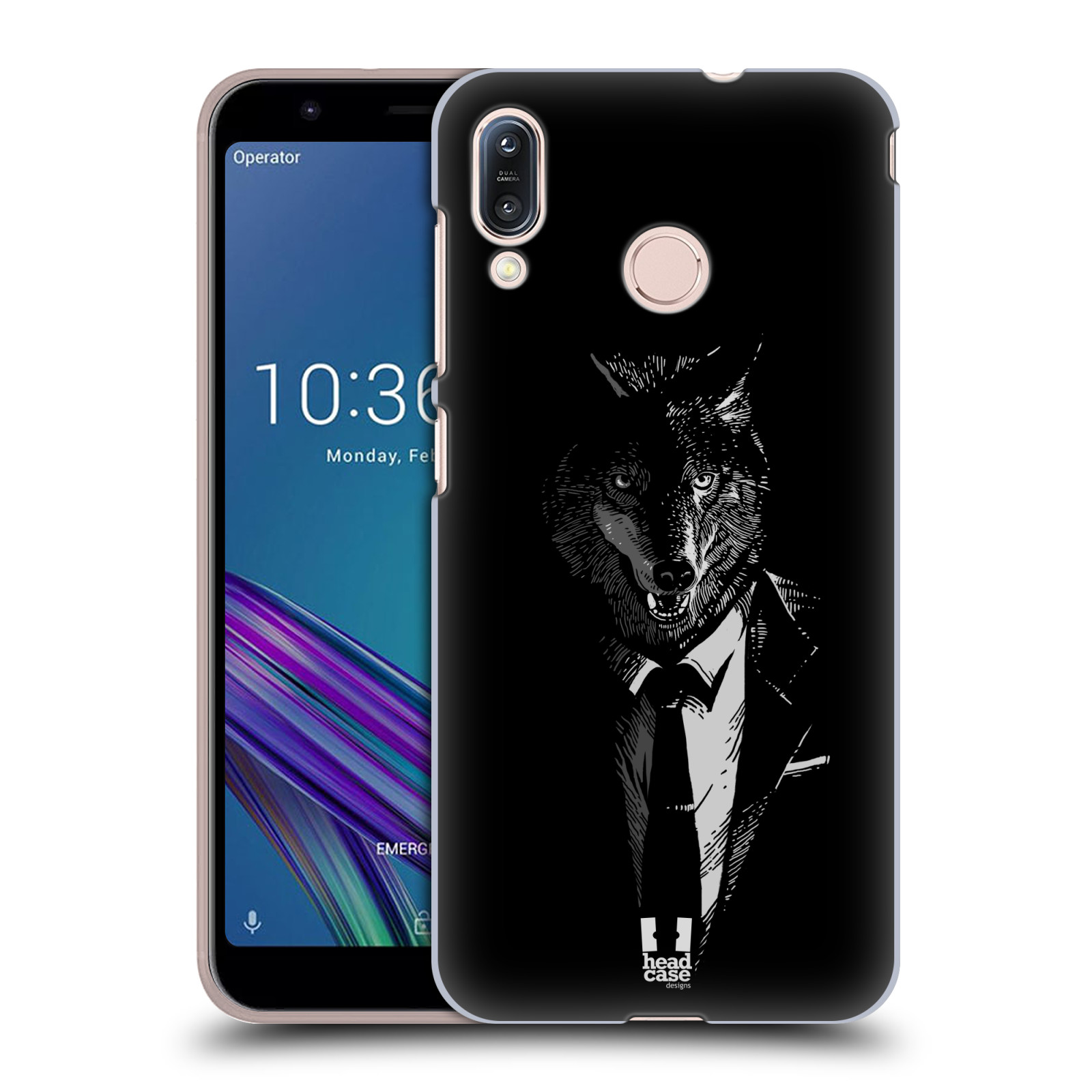 Pouzdro na mobil Asus Zenfone Max M1 (ZB555KL) - HEAD CASE - vzor Zvíře v obleku vlk