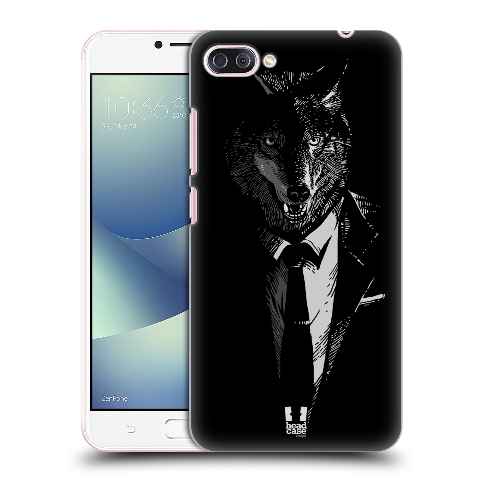 HEAD CASE plastový obal na mobil Asus Zenfone 4 MAX ZC554KL vzor Zvíře v obleku vlk
