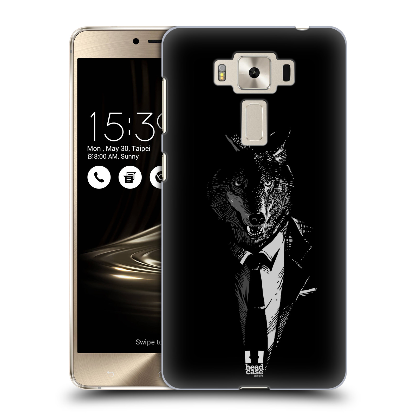 HEAD CASE plastový obal na mobil Asus Zenfone 3 DELUXE ZS550KL vzor Zvíře v obleku vlk