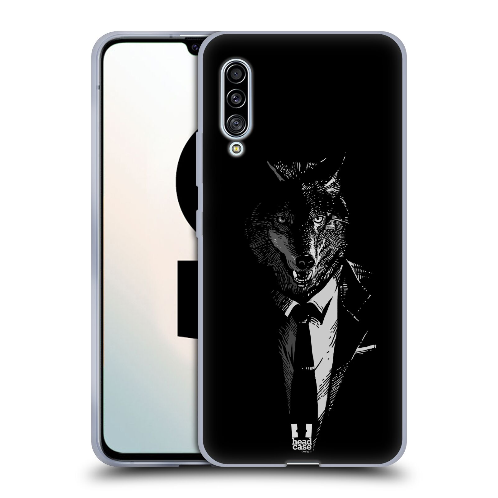 Plastový obal HEAD CASE na mobil Samsung Galaxy A90 5G vzor Zvíře v obleku vlk