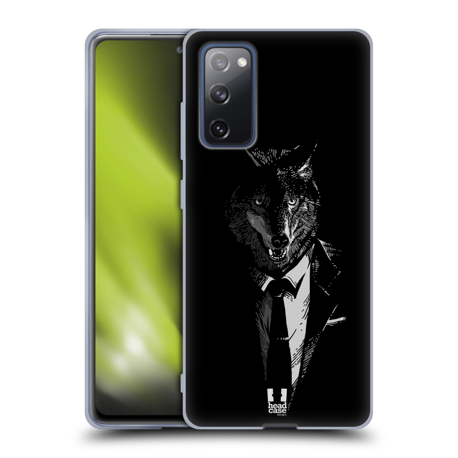 Plastový obal HEAD CASE na mobil Samsung Galaxy S20 FE / S20 FE 5G vzor Zvíře v obleku vlk