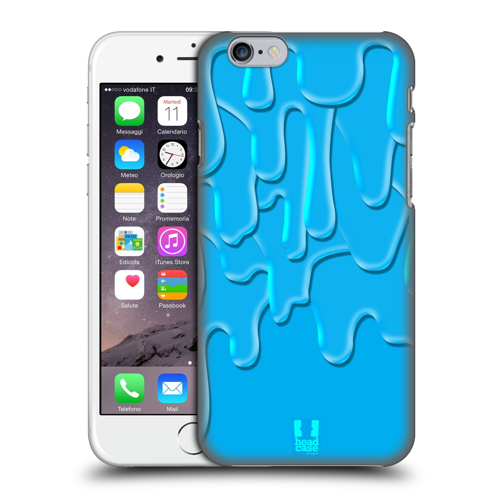 Plastové pouzdro pro mobil Apple Iphone 6/6S vzor Barevná záplava TYRKYSOVÁ