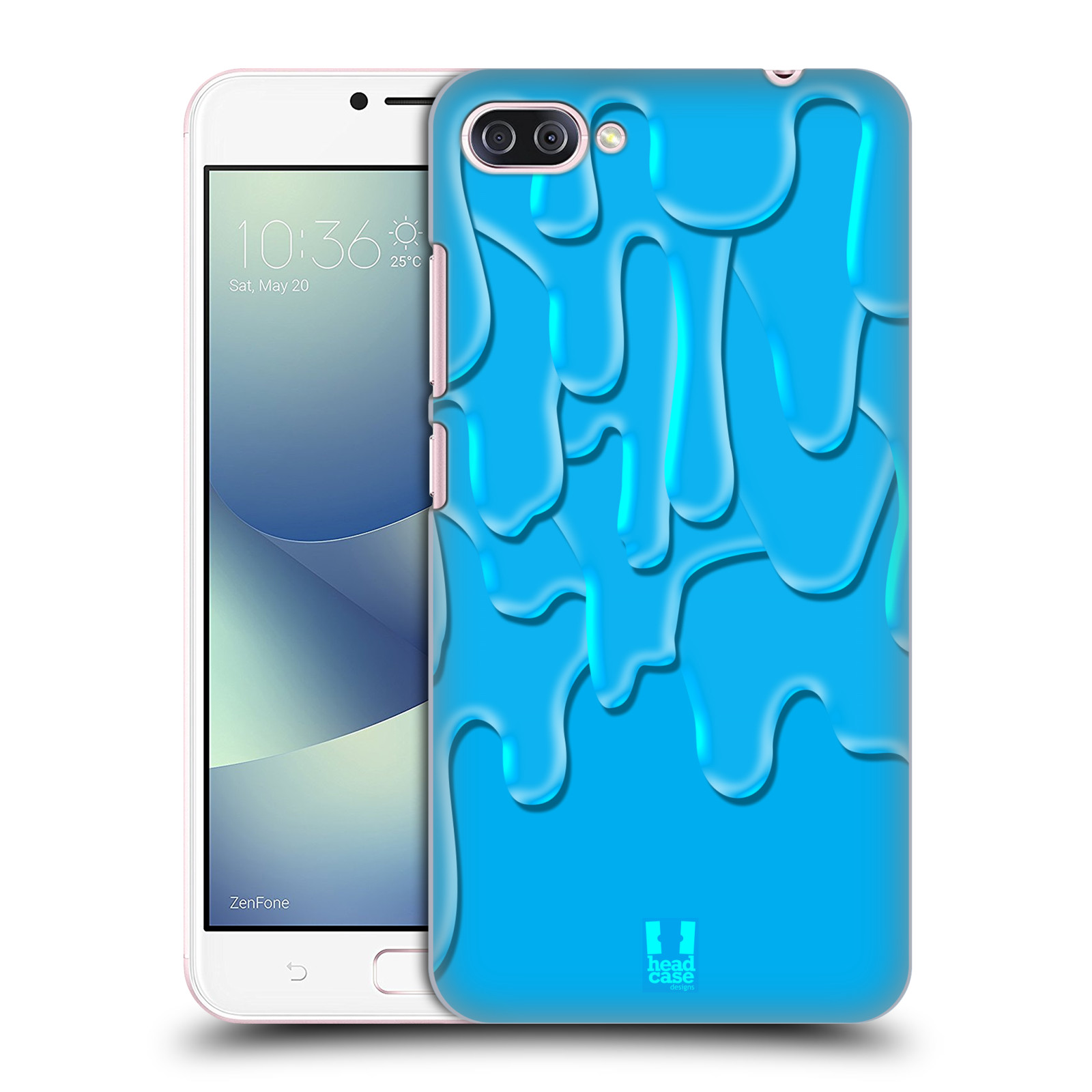 HEAD CASE plastový obal na mobil Asus Zenfone 4 MAX ZC554KL vzor Barevná záplava TYRKYSOVÁ