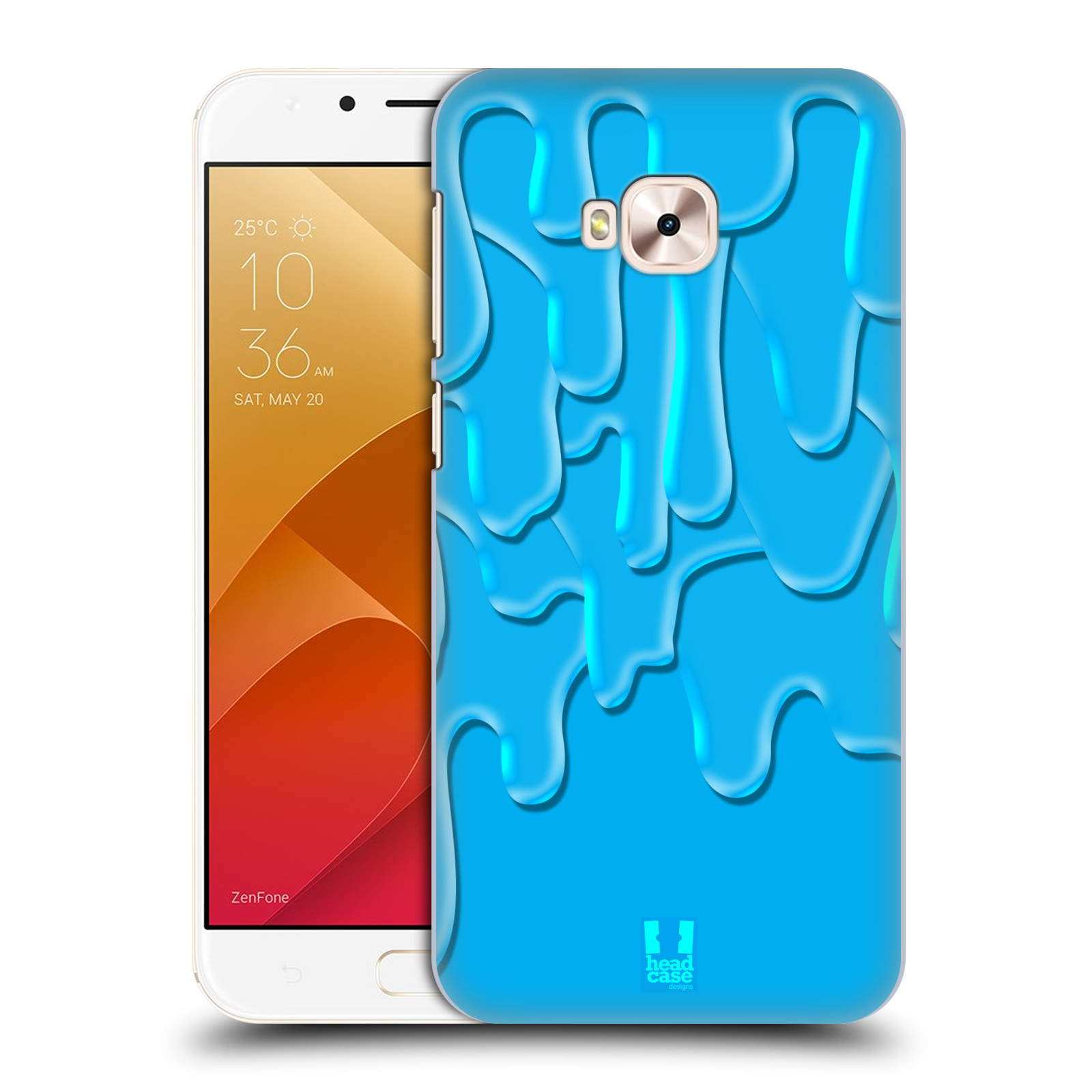HEAD CASE plastový obal na mobil Asus Zenfone 4 Selfie Pro ZD552KL vzor Barevná záplava TYRKYSOVÁ