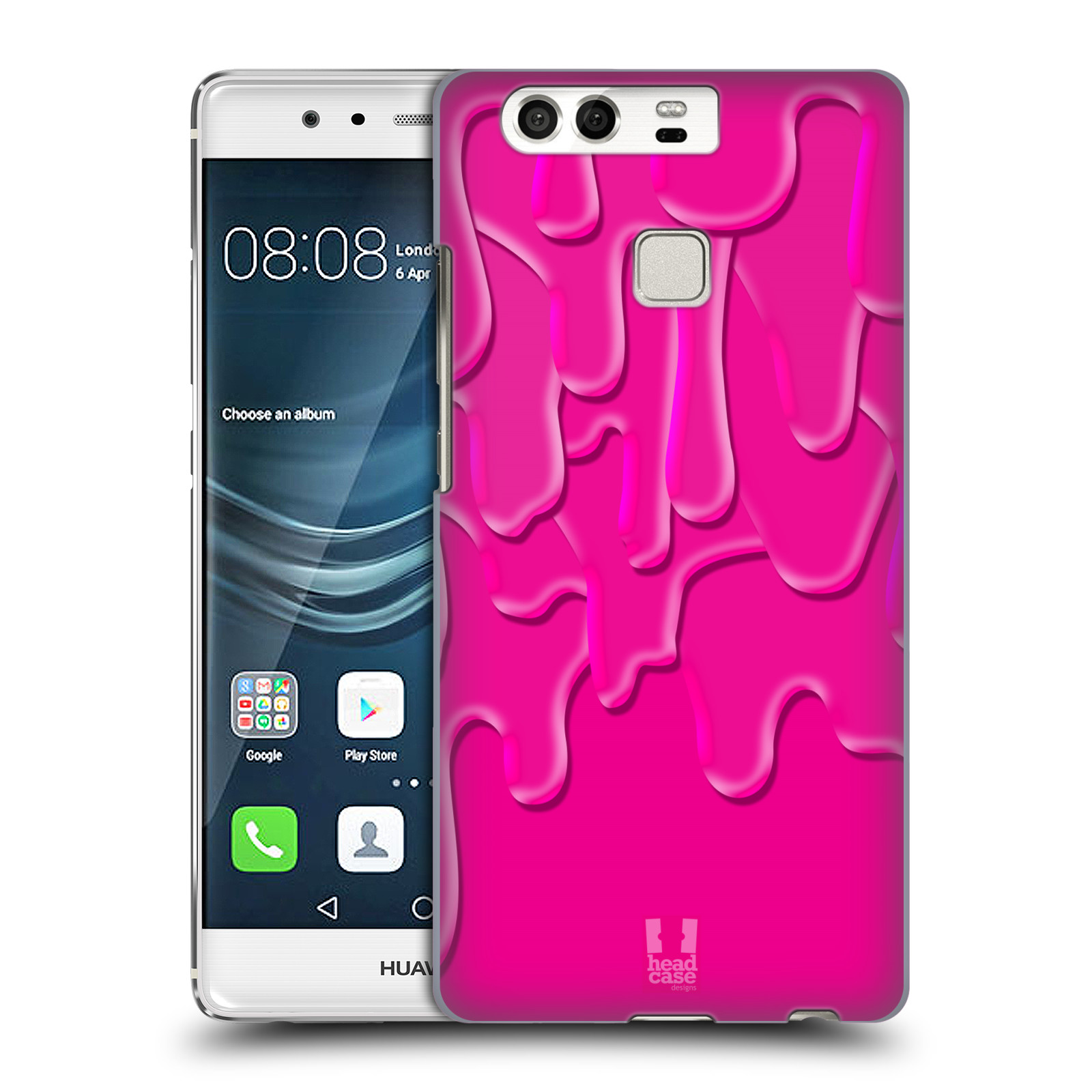 HEAD CASE plastový obal na mobil Huawei P9 / P9 DUAL SIM vzor Barevná záplava červená anilinová barva